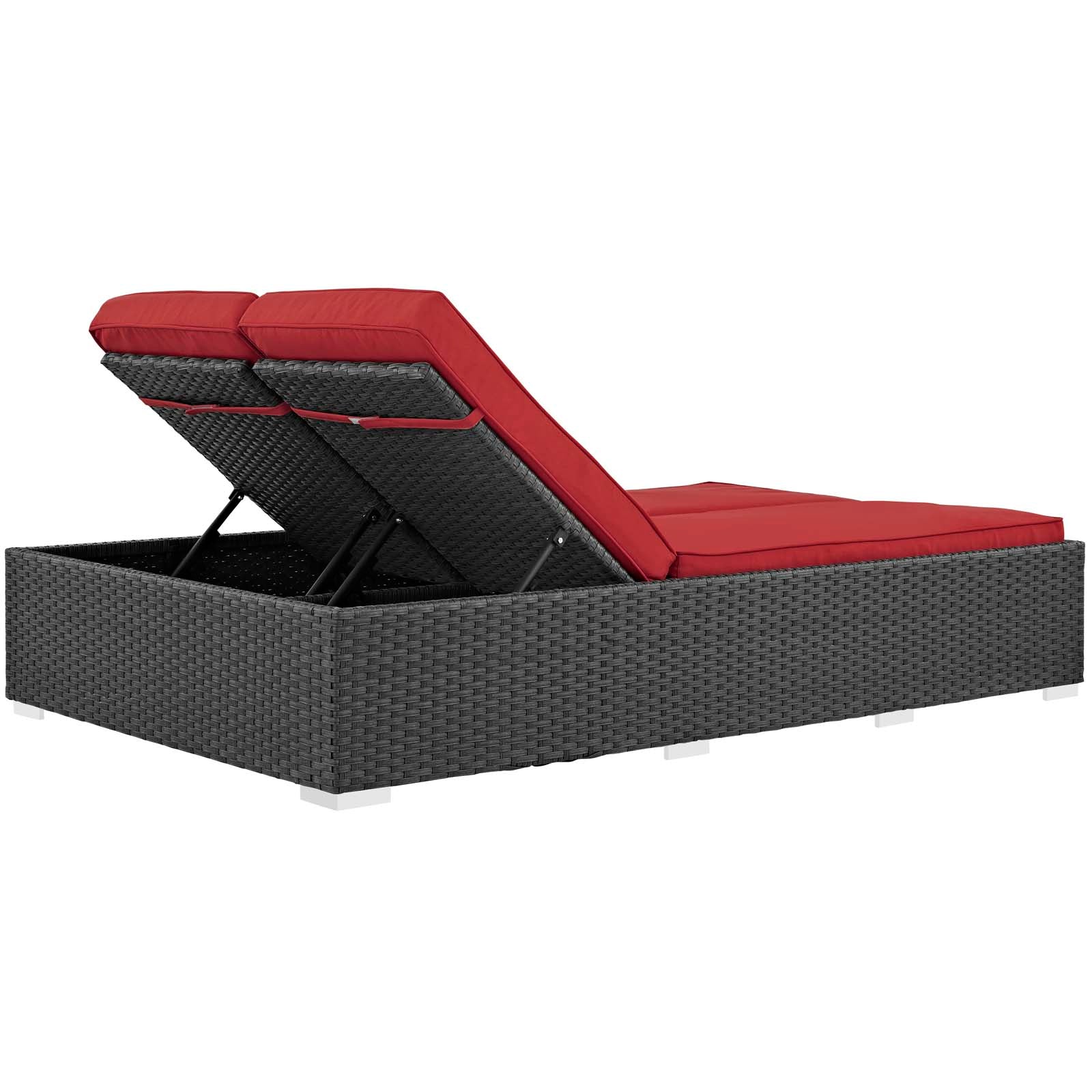 Sojourn Outdoor Patio Sunbrella® Double Chaise by Modway