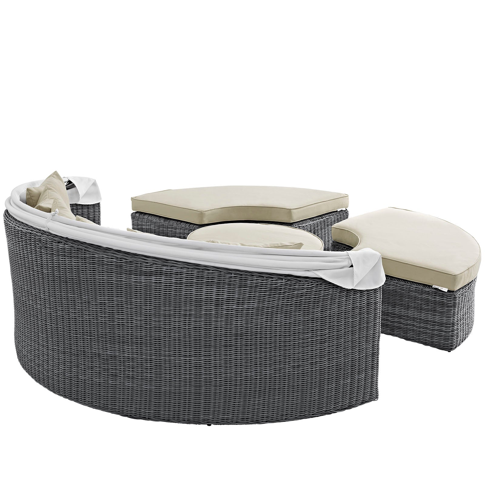 Summon Canopy Outdoor Patio Sunbrella® Daybed by Modway