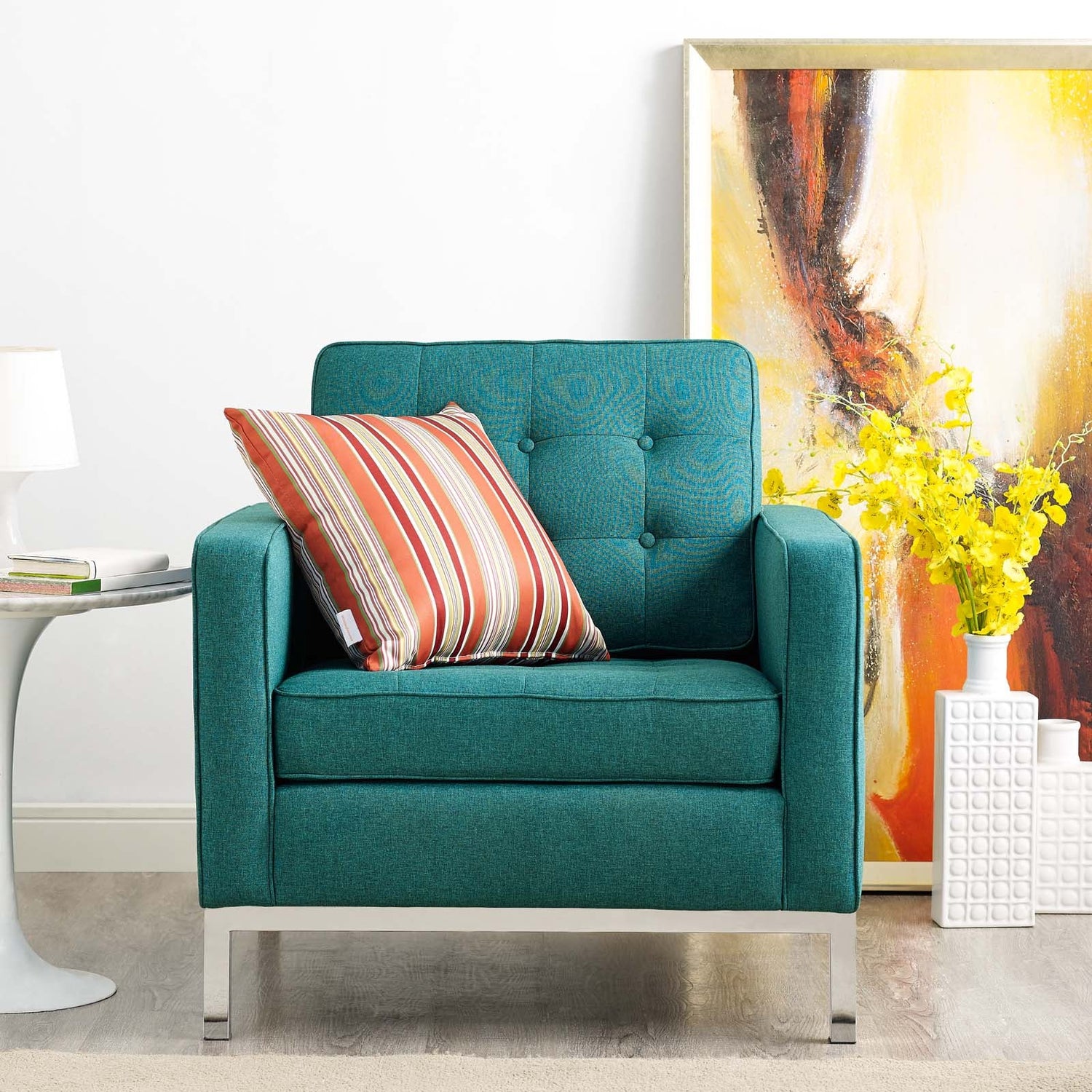 Loft Upholstered Fabric Armchair by Modway