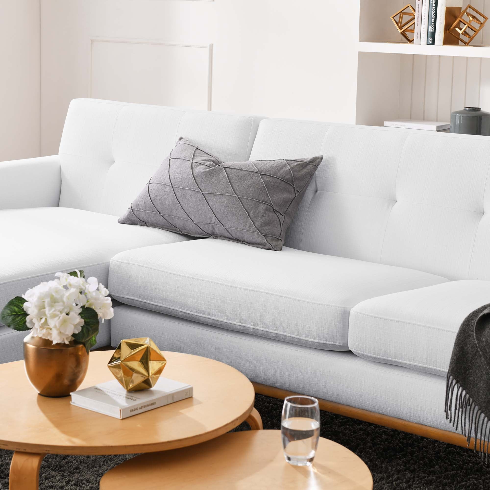 Engage Left-Facing Upholstered Fabric Sectional Sofa by Modway
