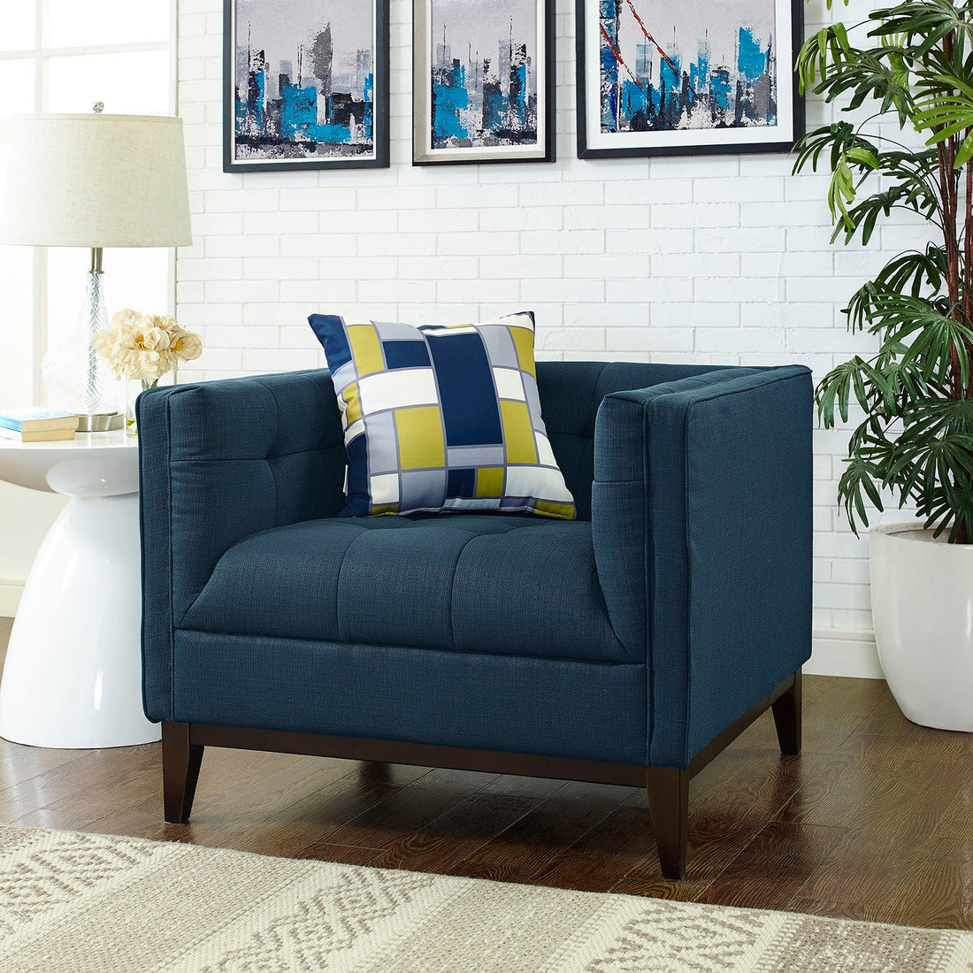 Serve Upholstered Fabric Armchair by Modway