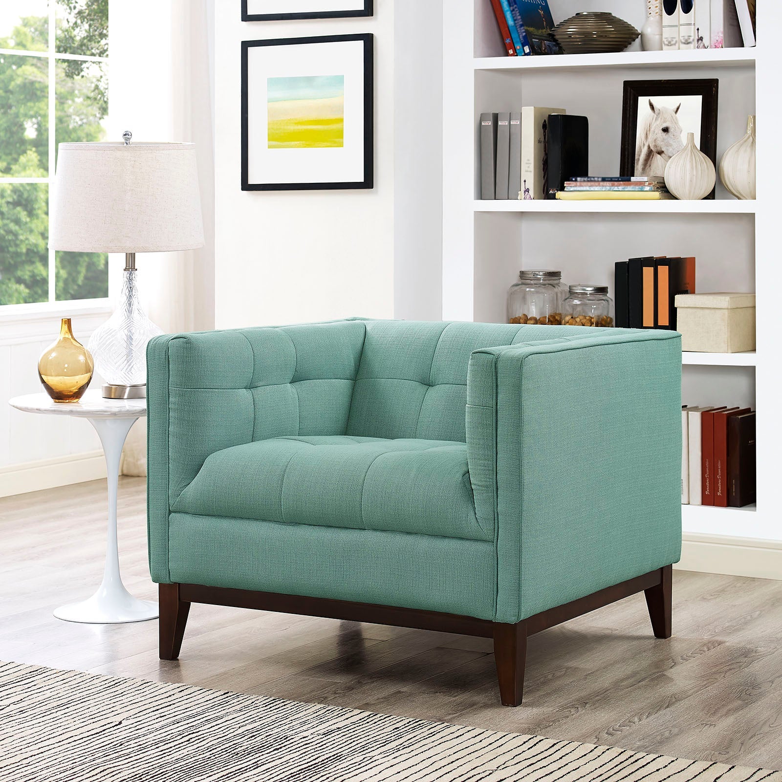 Serve Upholstered Fabric Armchair by Modway
