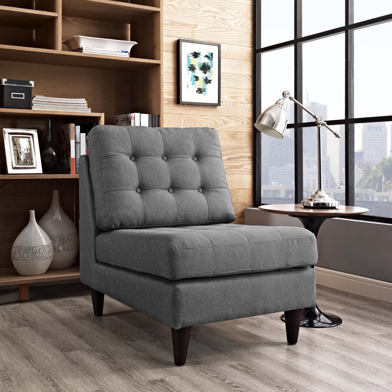 Empress Upholstered Fabric Lounge Chair by Modway