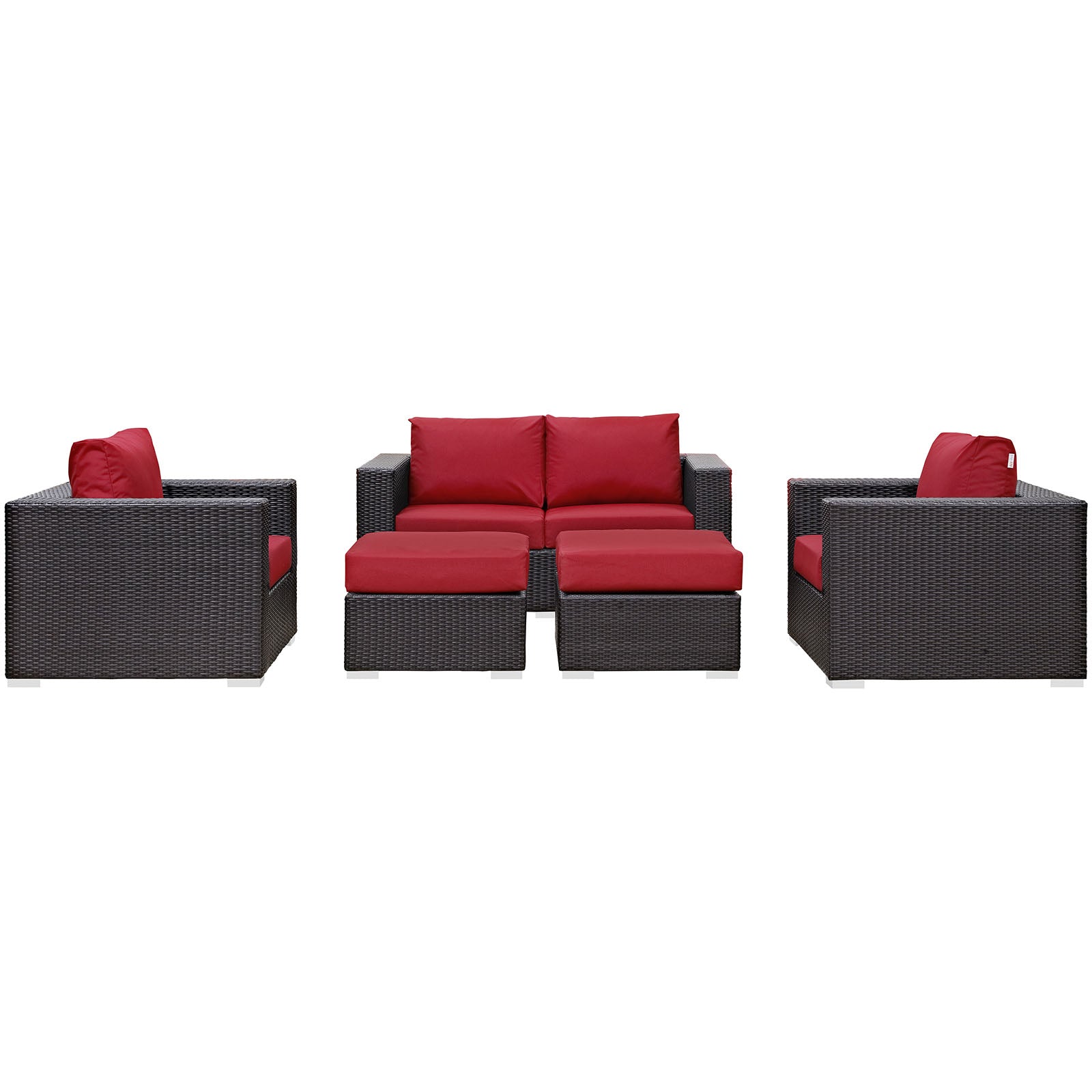 Convene 5 Piece Outdoor Patio Sofa Set by Modway