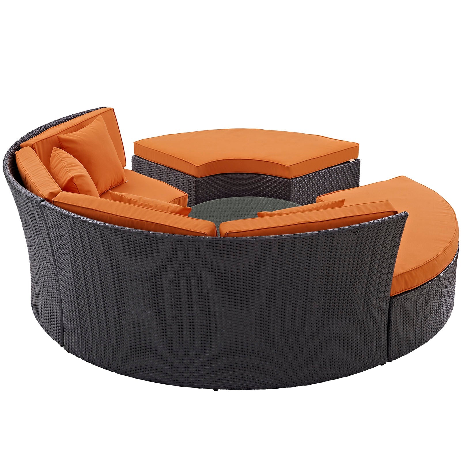 Convene Circular Outdoor Patio Daybed Set by Modway