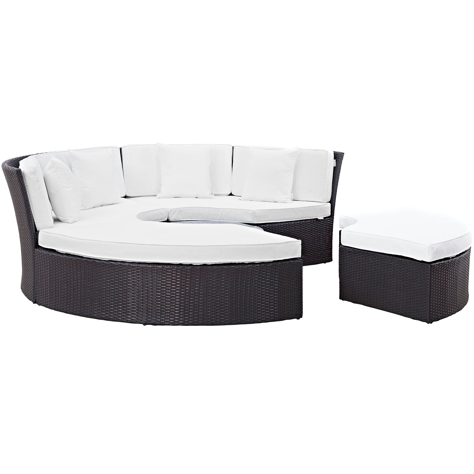 Convene Circular Outdoor Patio Daybed Set by Modway