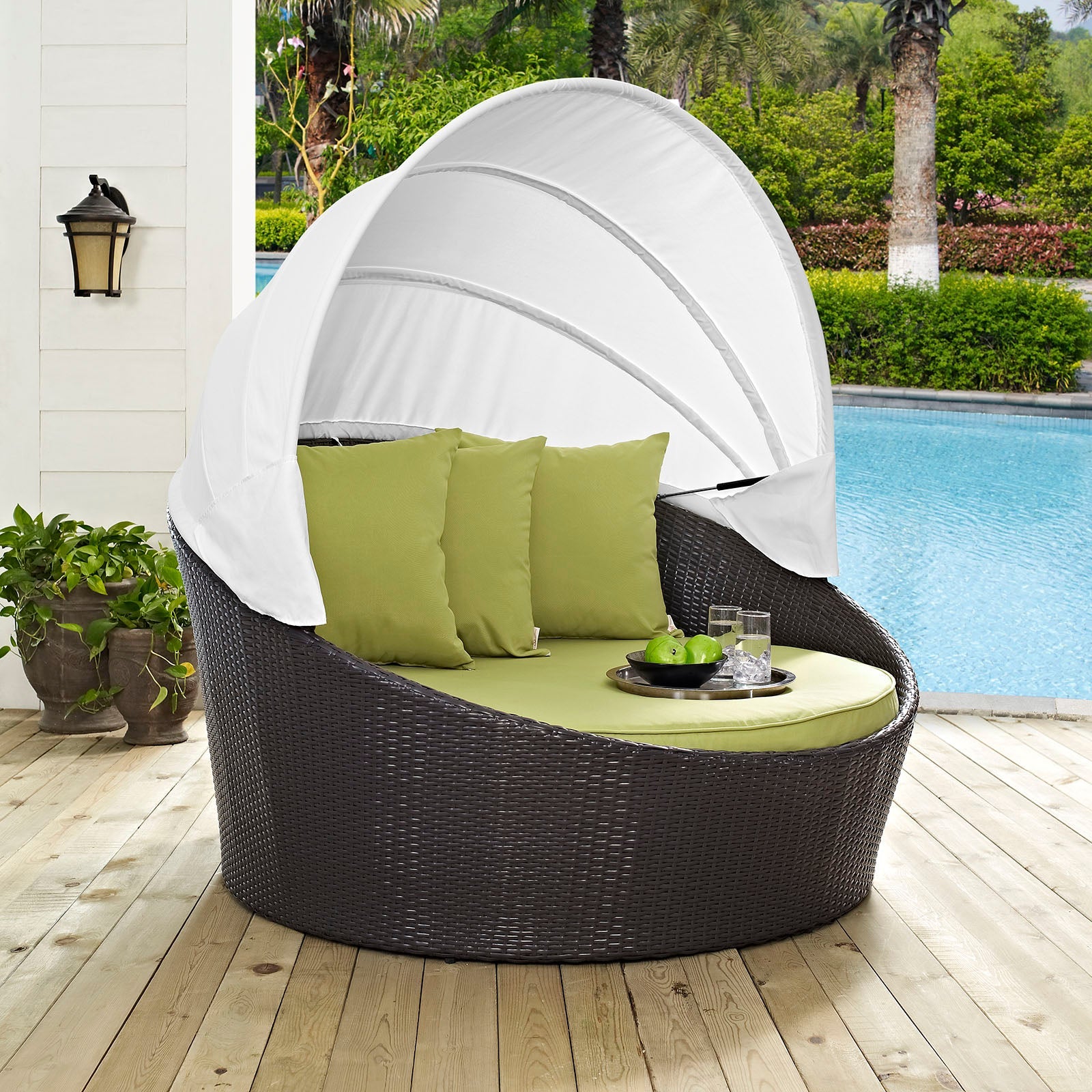 Convene Canopy Outdoor Patio Daybed by Modway