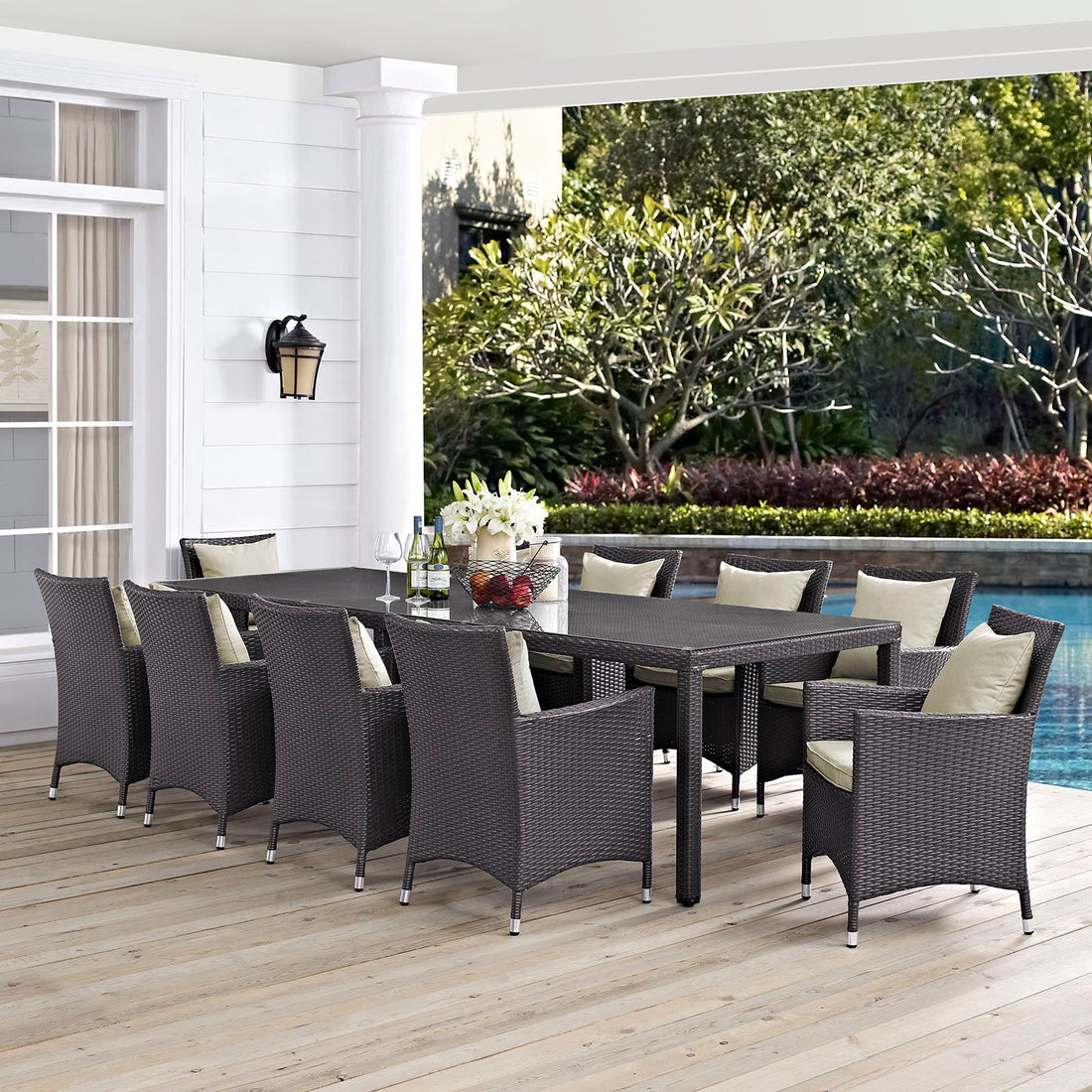 Convene 11 Piece Outdoor Patio Dining Set by Modway