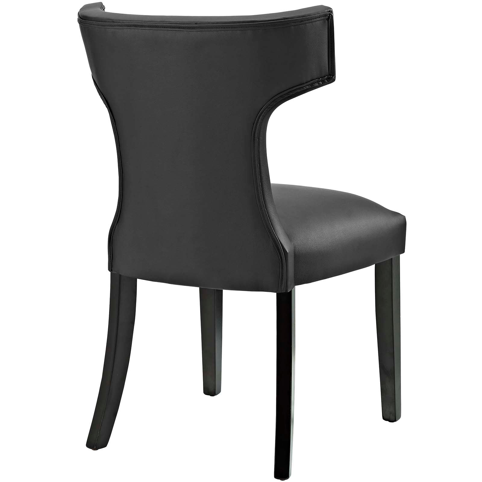 Curve Vegan Leather Dining Chair by Modway