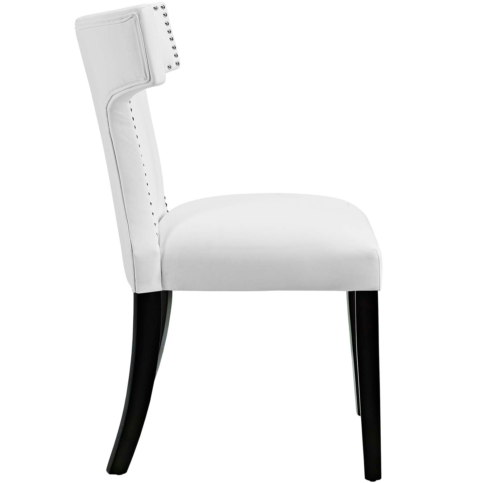 Curve Vegan Leather Dining Chair by Modway