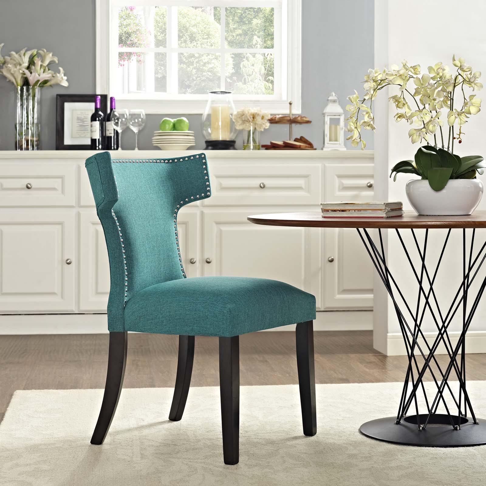 Curve Fabric Dining Chair by Modway
