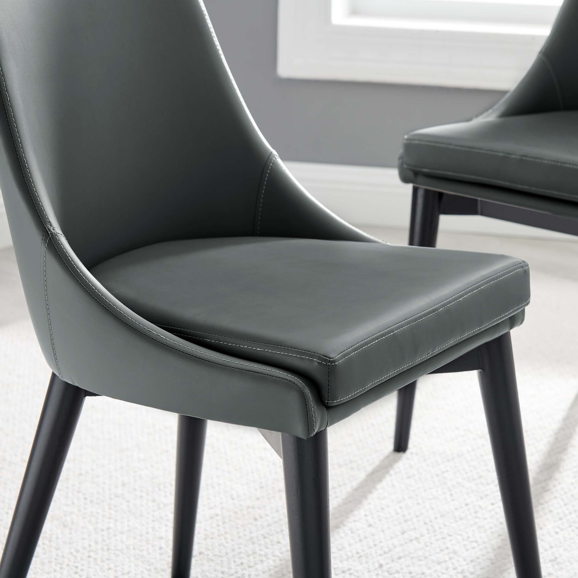 Viscount Vegan Leather Dining Chair by Modway