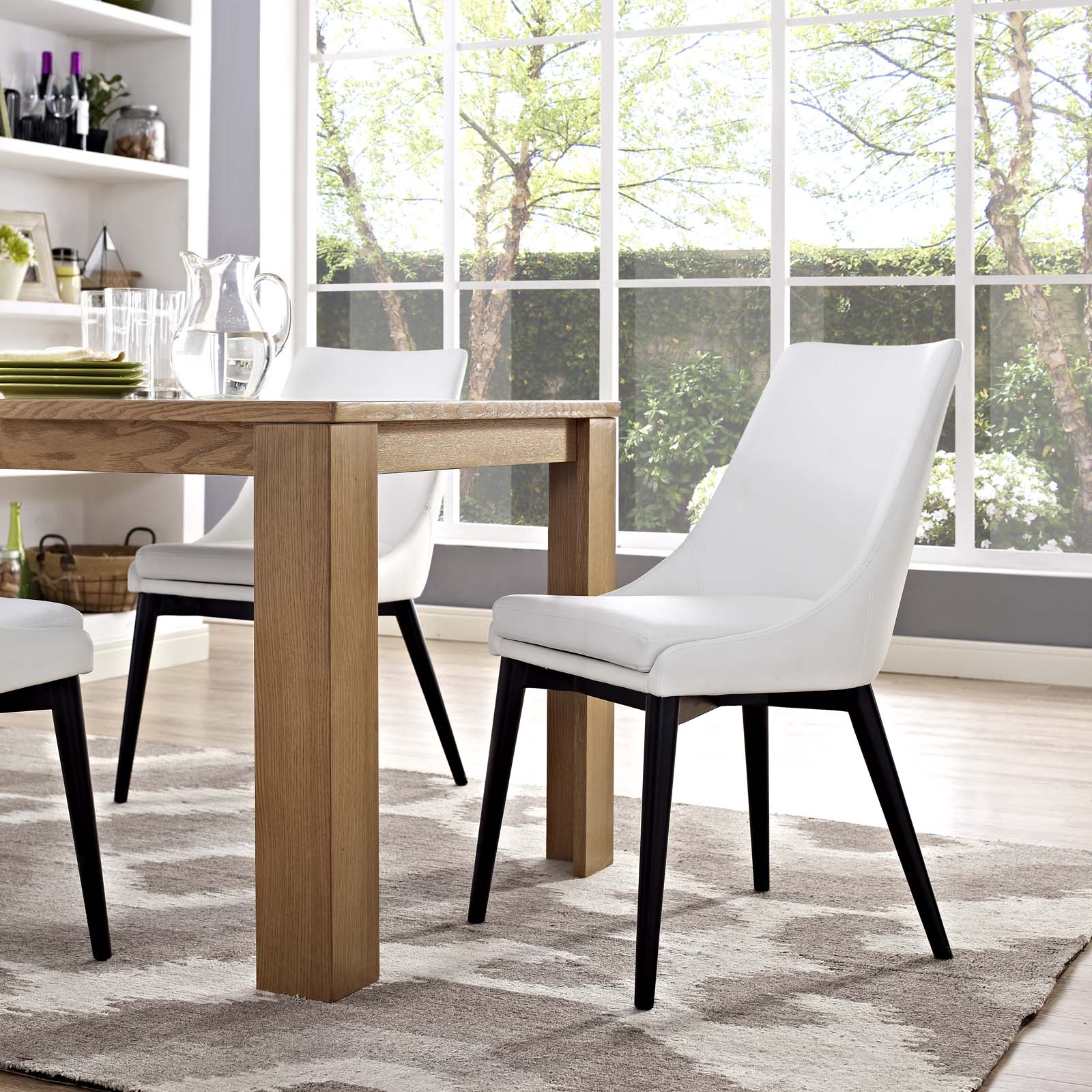 Viscount Vegan Leather Dining Chair by Modway