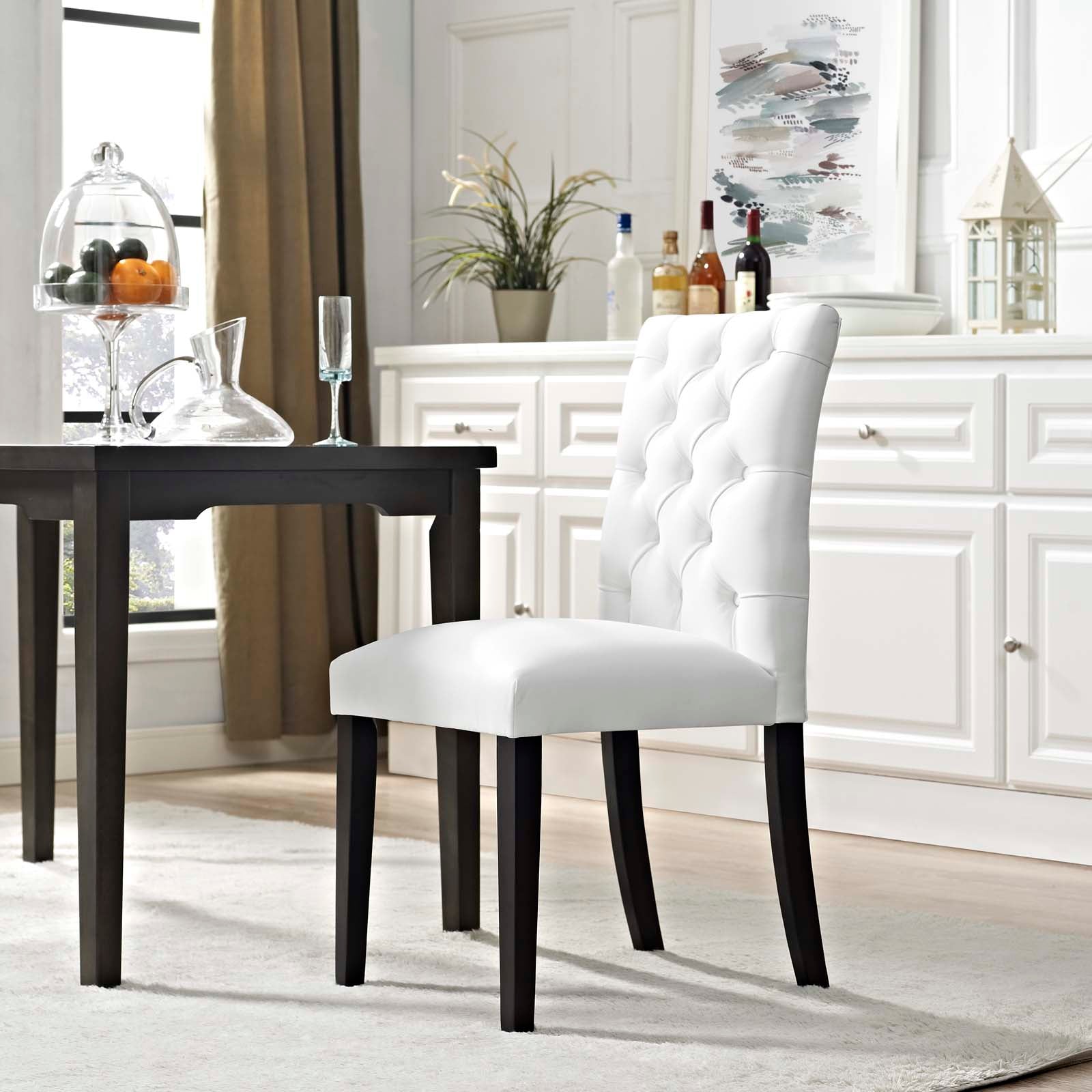 Duchess Button Tufted Vegan Leather Dining Chair by Modway