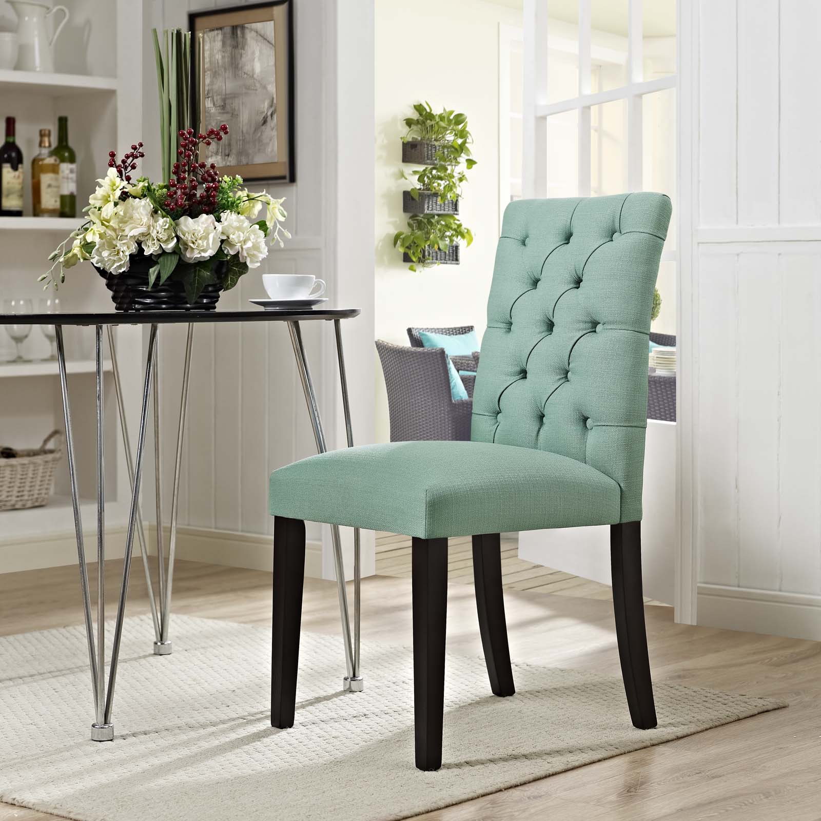 Duchess Button Tufted Fabric Dining Chair by Modway