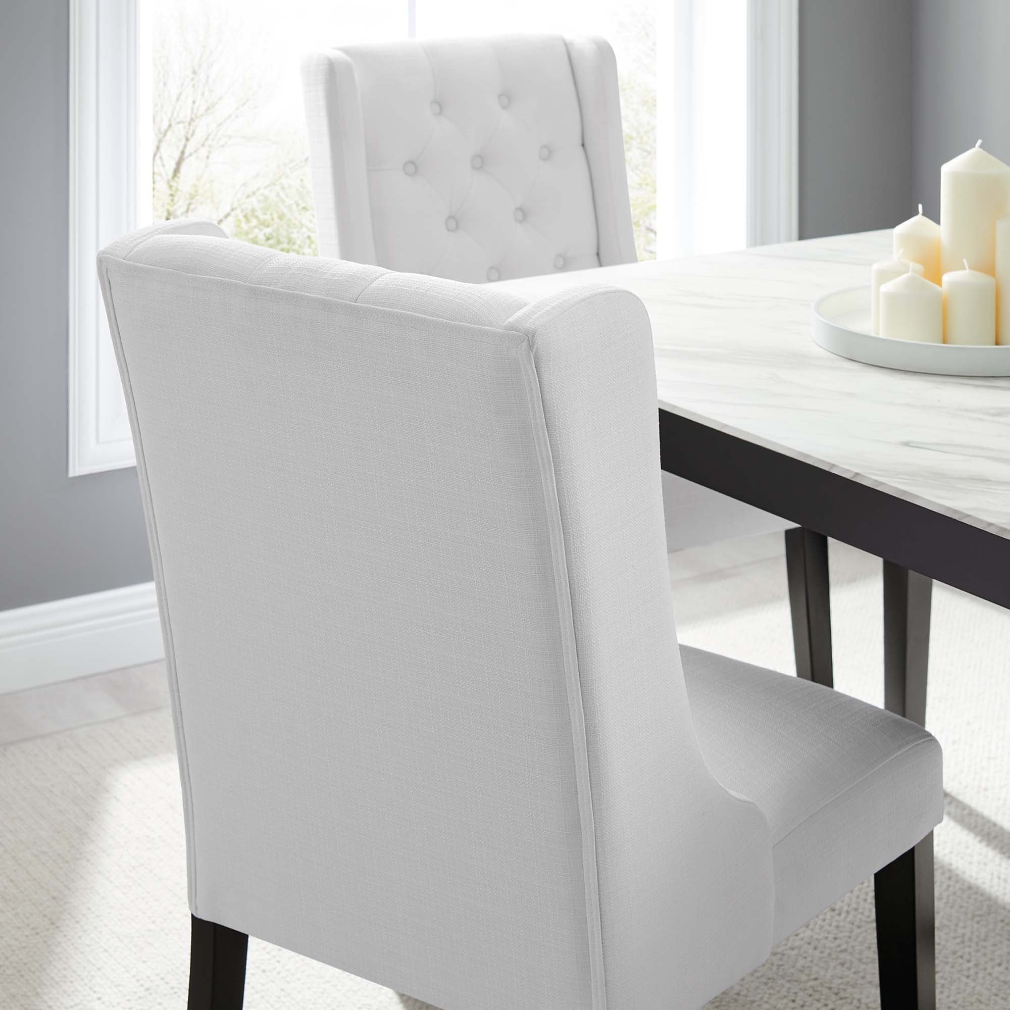 Baronet Button Tufted Fabric Dining Chair by Modway