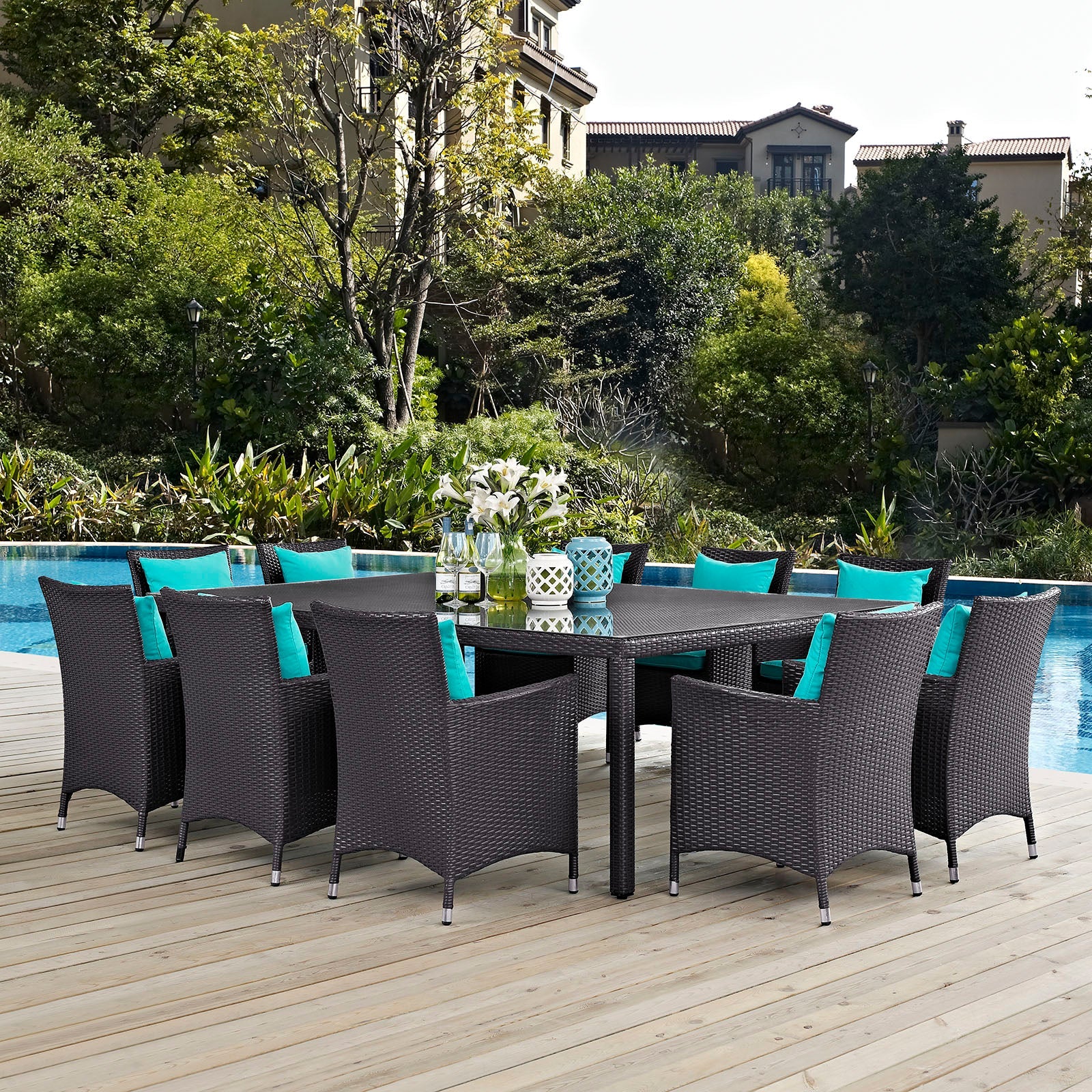 Convene 11 Piece Outdoor Patio Dining Set by Modway