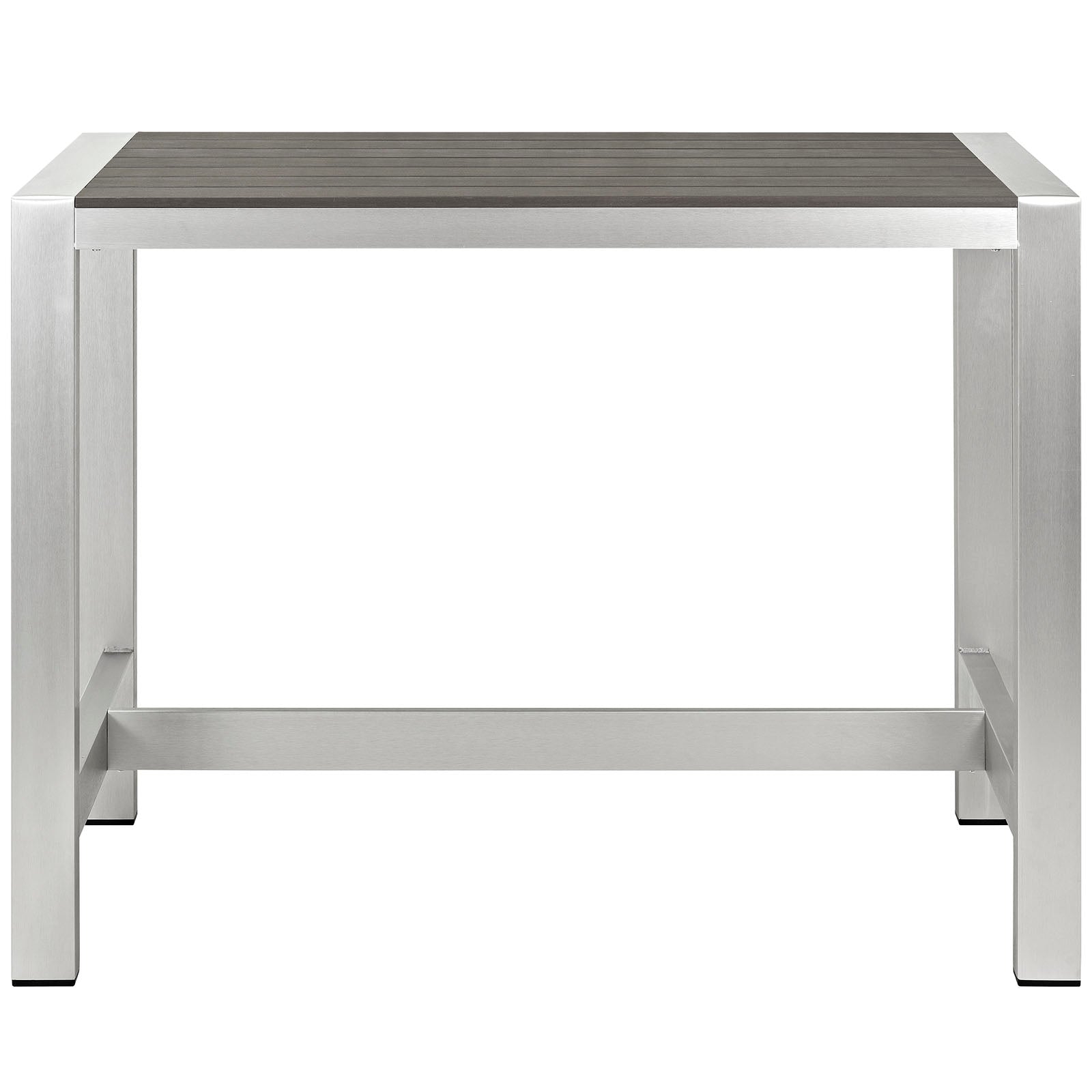 Shore Outdoor Patio Aluminum Rectangle Bar Table by Modway