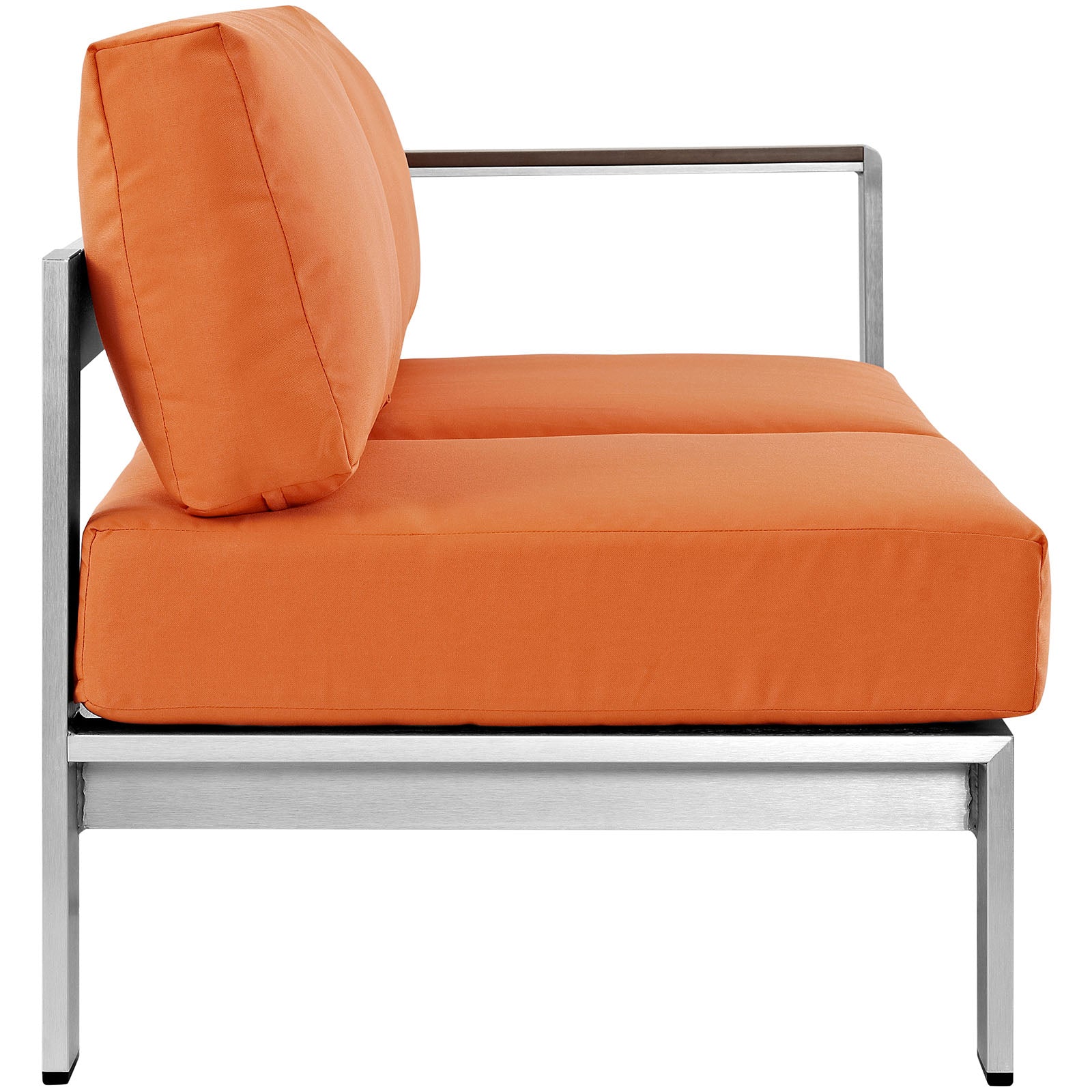 Shore Right-Arm Corner Sectional Outdoor Patio Aluminum Loveseat by Modway