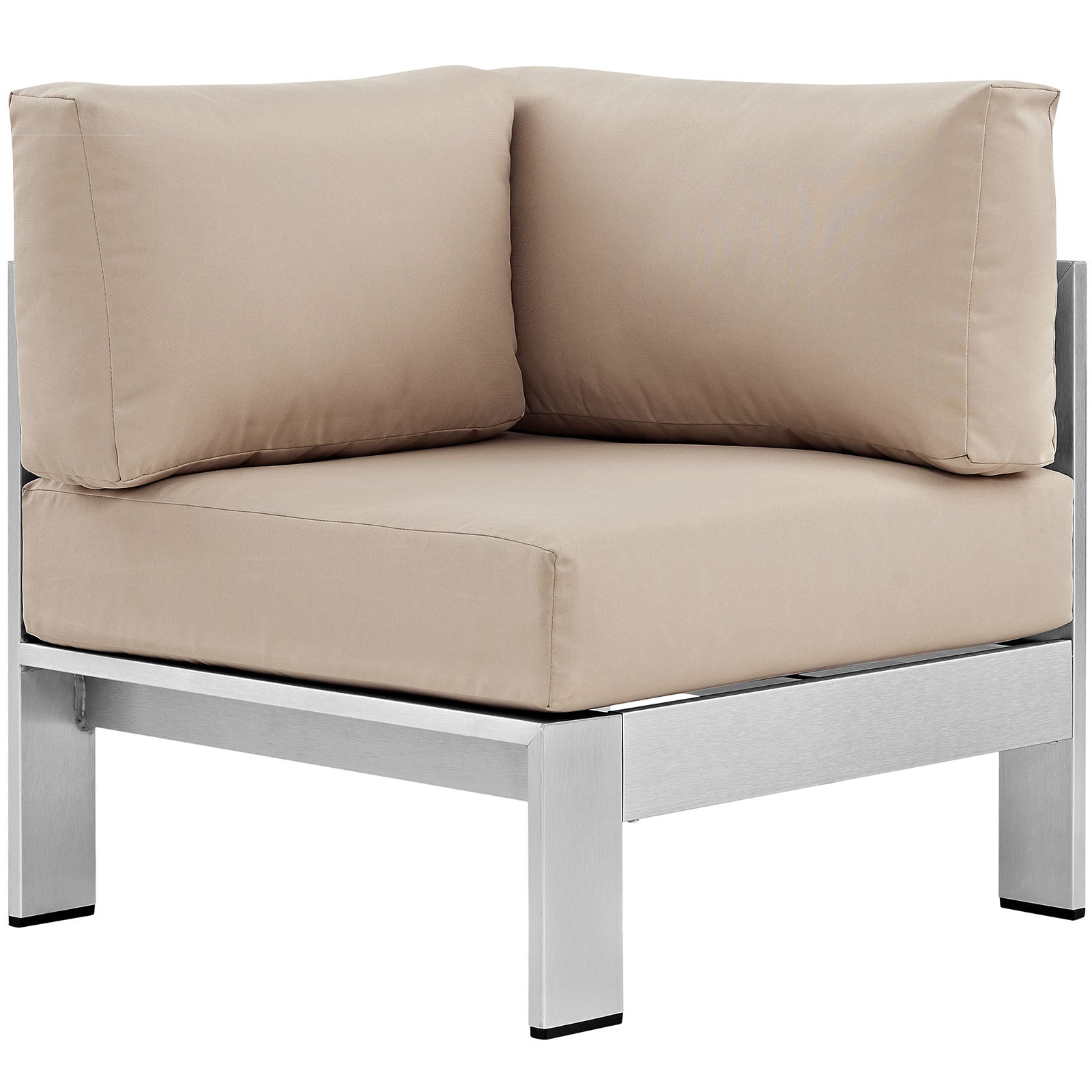Shore Outdoor Patio Aluminum Corner Sofa by Modway