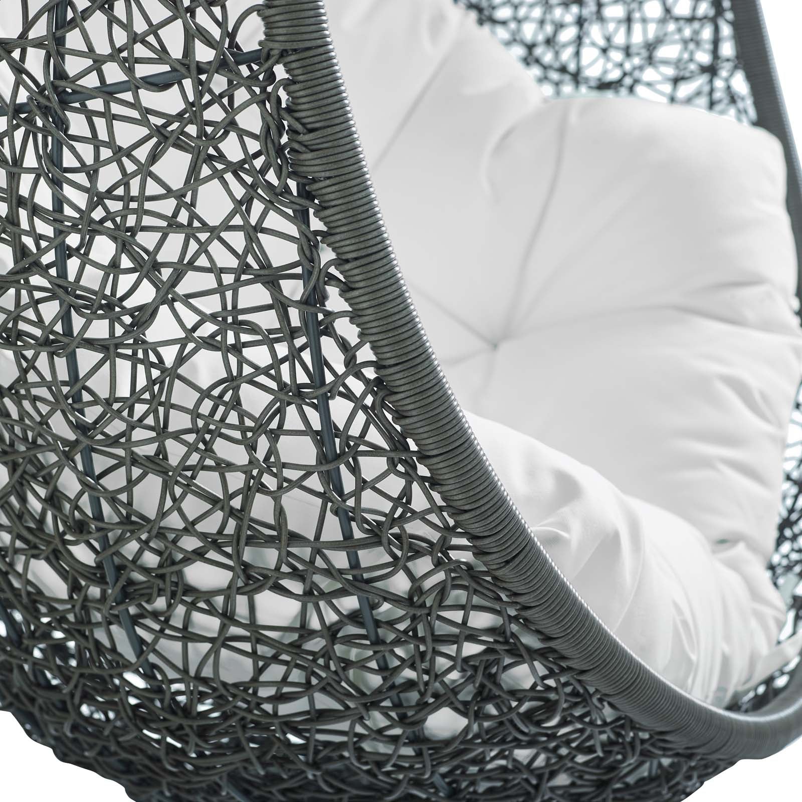 Hide Outdoor Patio Swing Chair With Stand by Modway