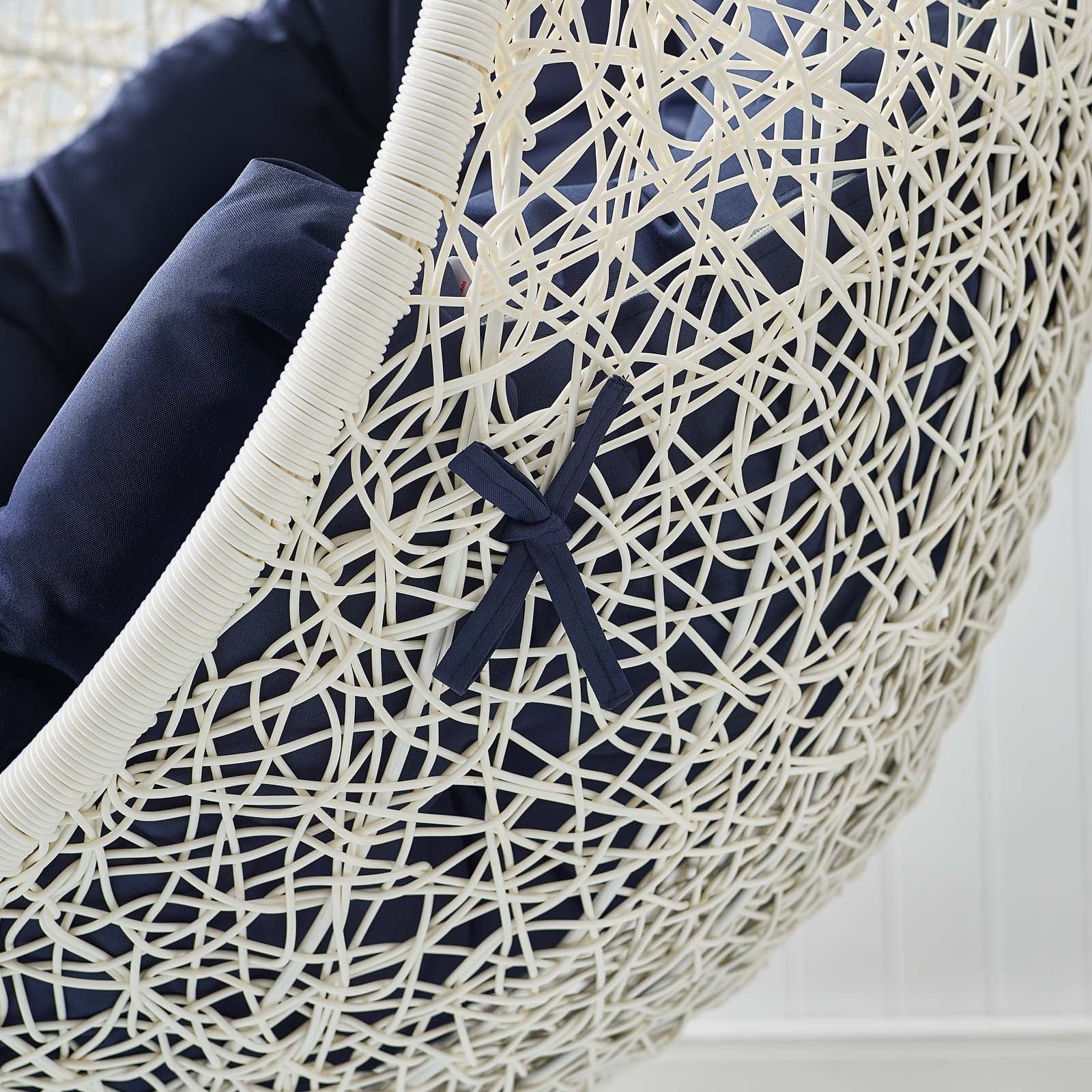 Hide Outdoor Patio Swing Chair With Stand by Modway