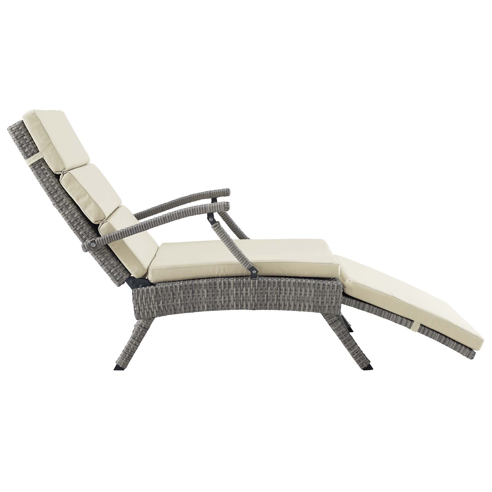 Envisage Chaise Outdoor Patio Wicker Rattan Lounge Chair by Modway