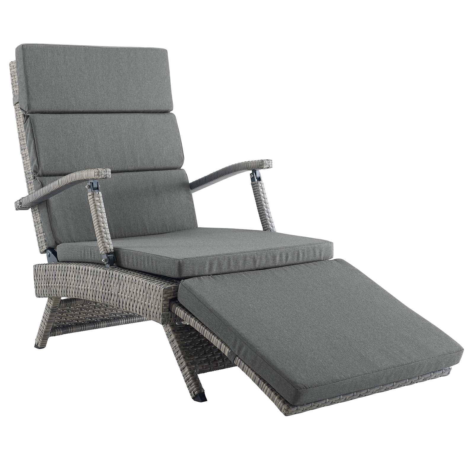 Envisage Chaise Outdoor Patio Wicker Rattan Lounge Chair by Modway
