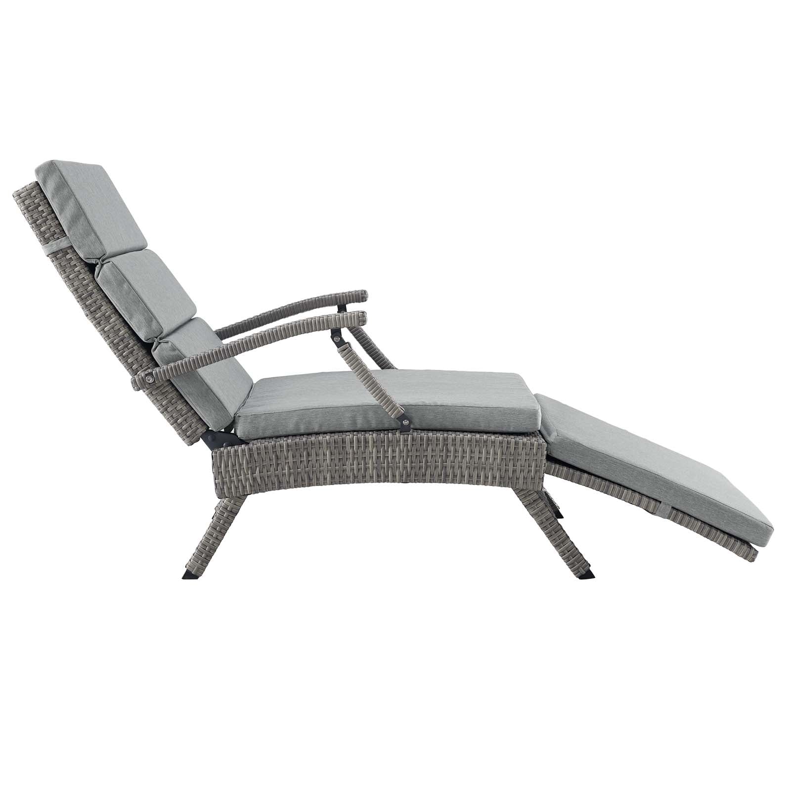 Envisage Chaise Outdoor Patio Wicker Rattan Lounge Chair by Modway