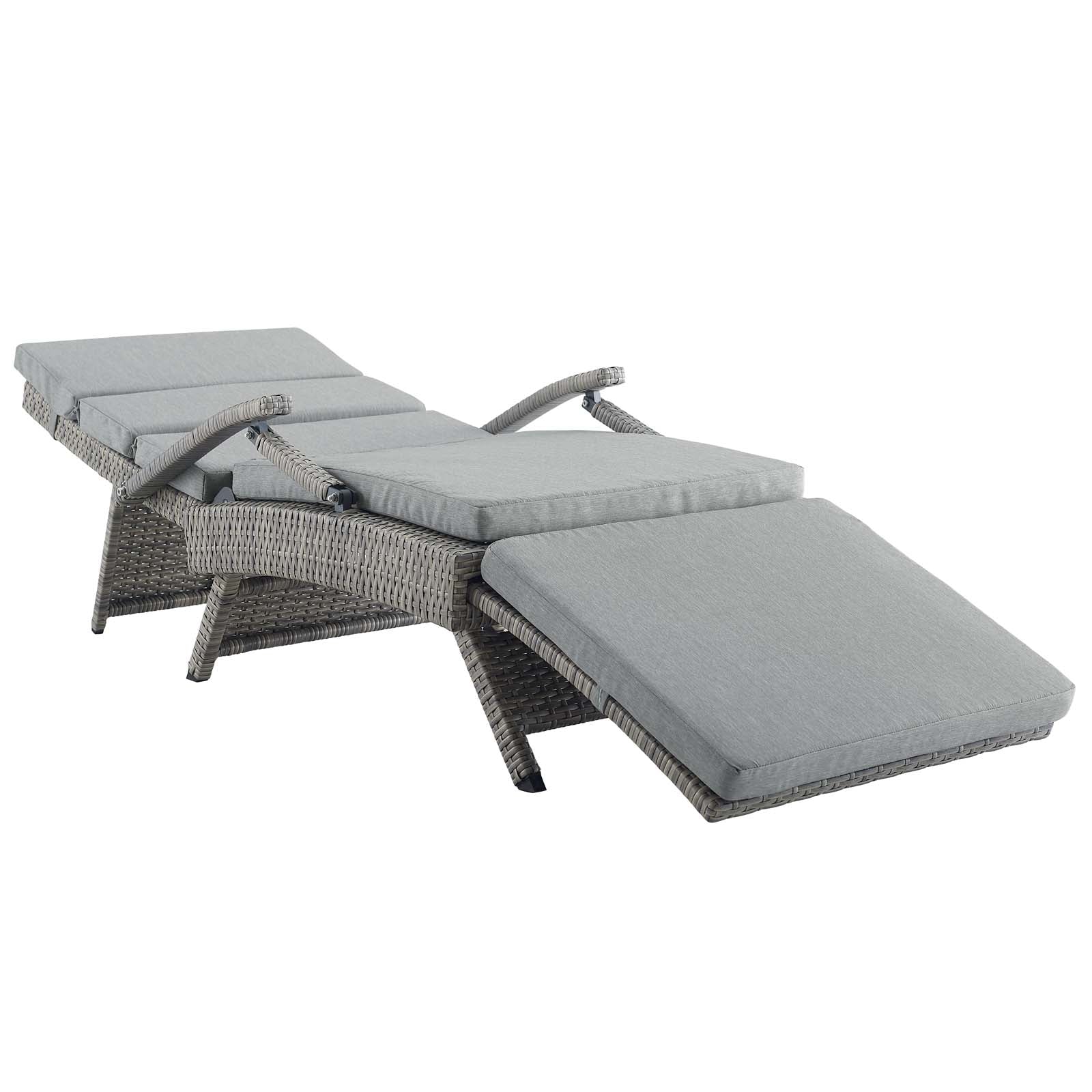 Envisage Chaise Outdoor Patio Wicker Rattan Lounge Chair by Modway