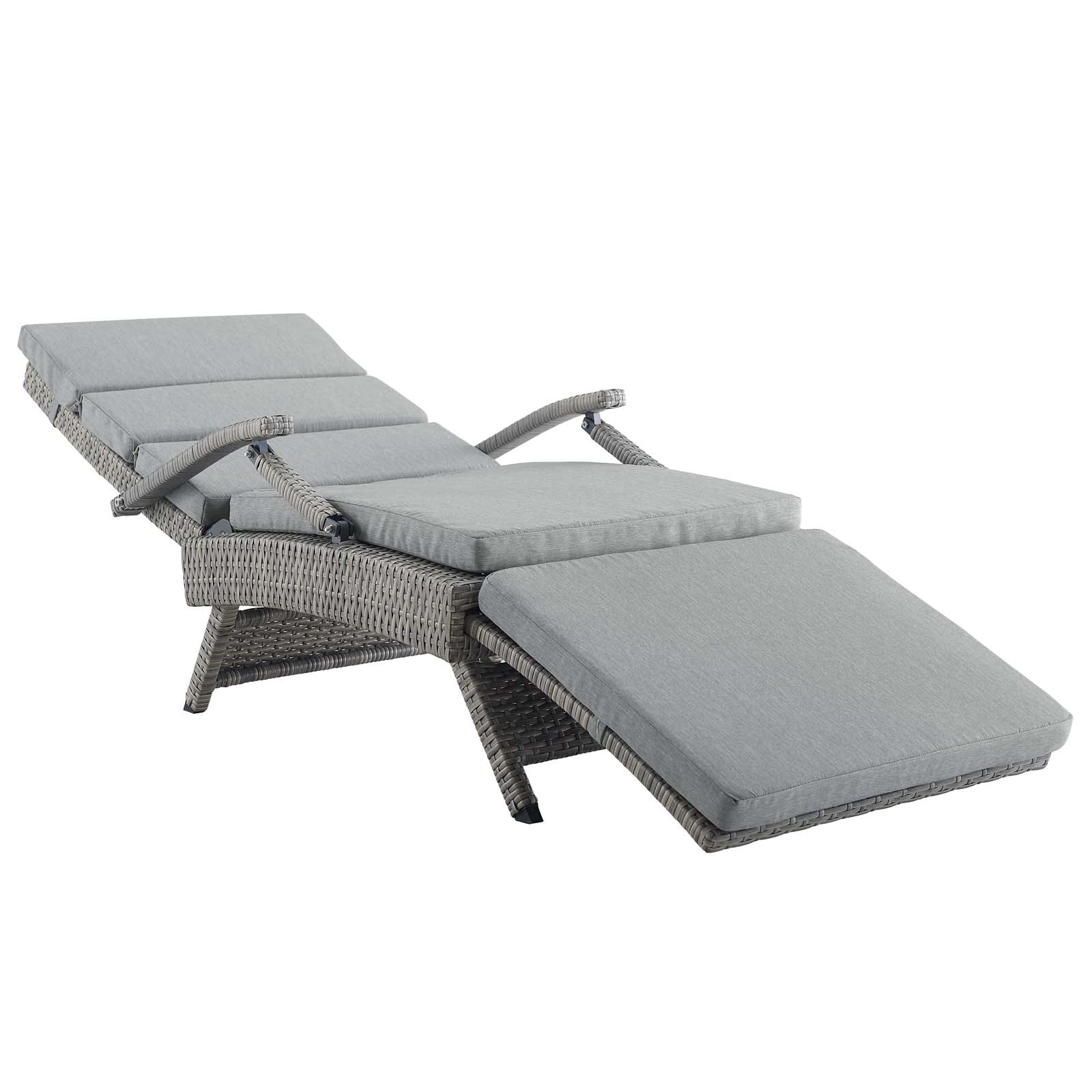 Envisage Chaise Outdoor Patio Wicker Rattan Lounge Chair by Modway