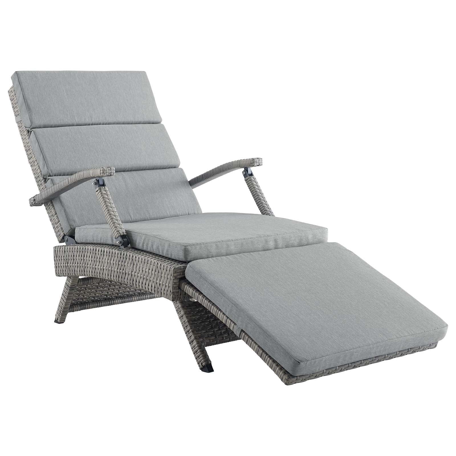 Envisage Chaise Outdoor Patio Wicker Rattan Lounge Chair by Modway