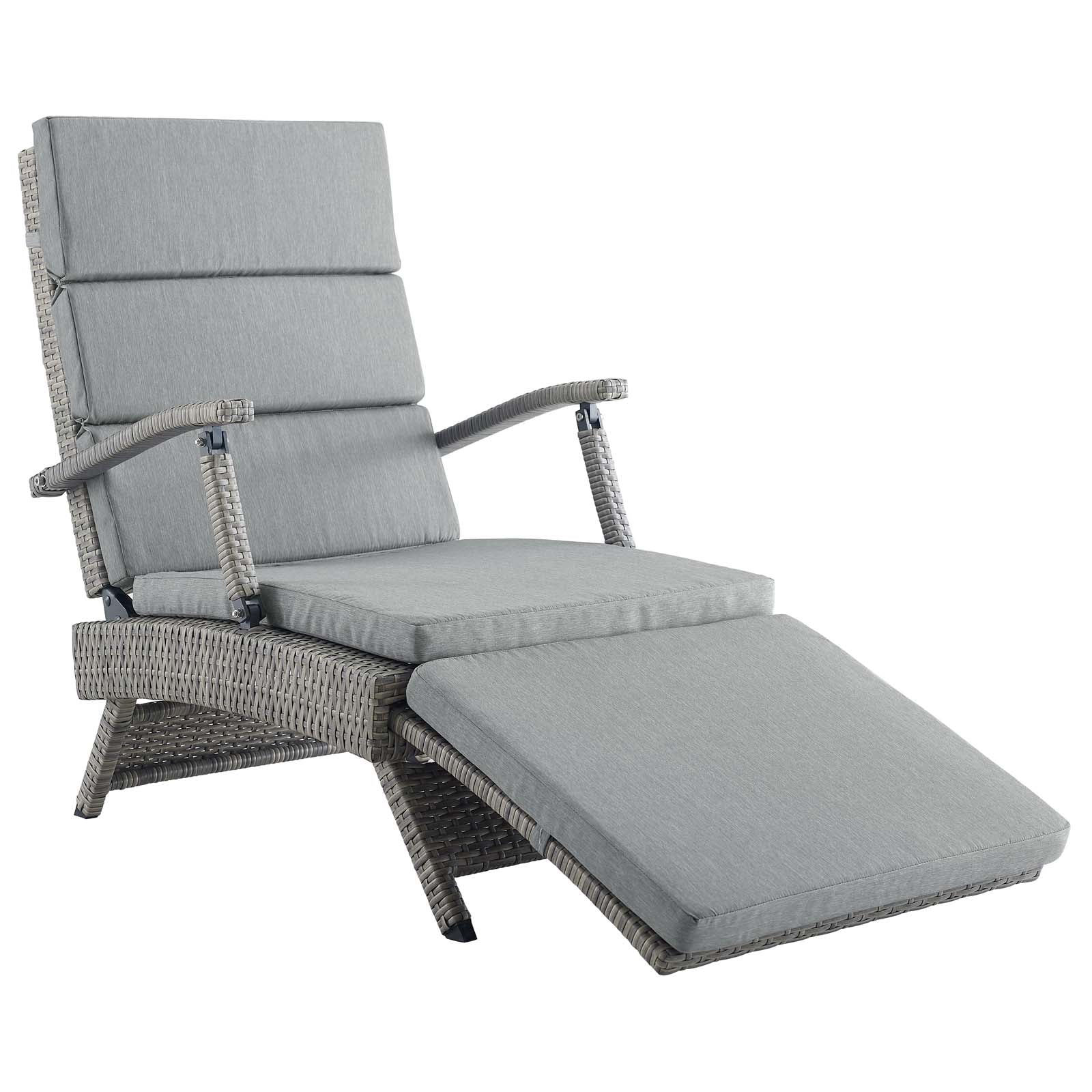 Envisage Chaise Outdoor Patio Wicker Rattan Lounge Chair by Modway