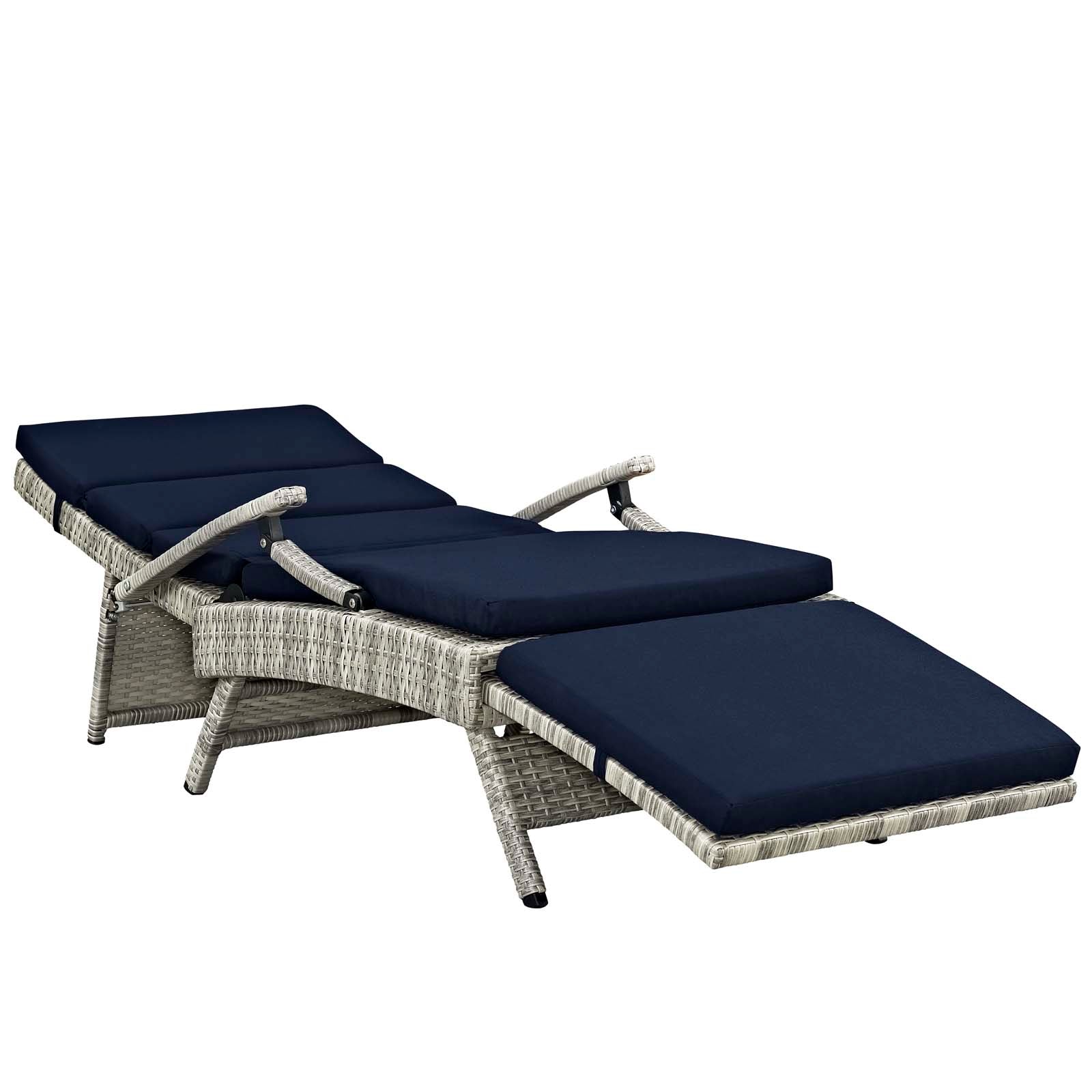 Envisage Chaise Outdoor Patio Wicker Rattan Lounge Chair by Modway