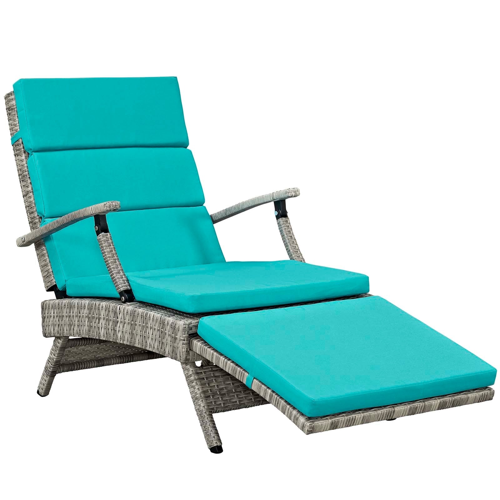 Envisage Chaise Outdoor Patio Wicker Rattan Lounge Chair by Modway