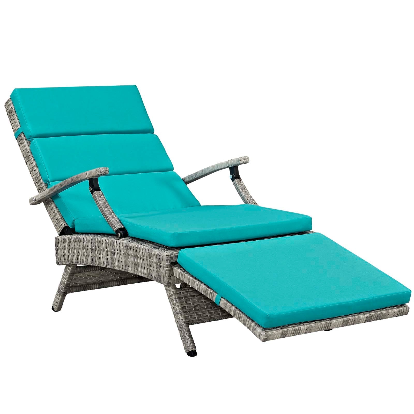 Envisage Chaise Outdoor Patio Wicker Rattan Lounge Chair by Modway