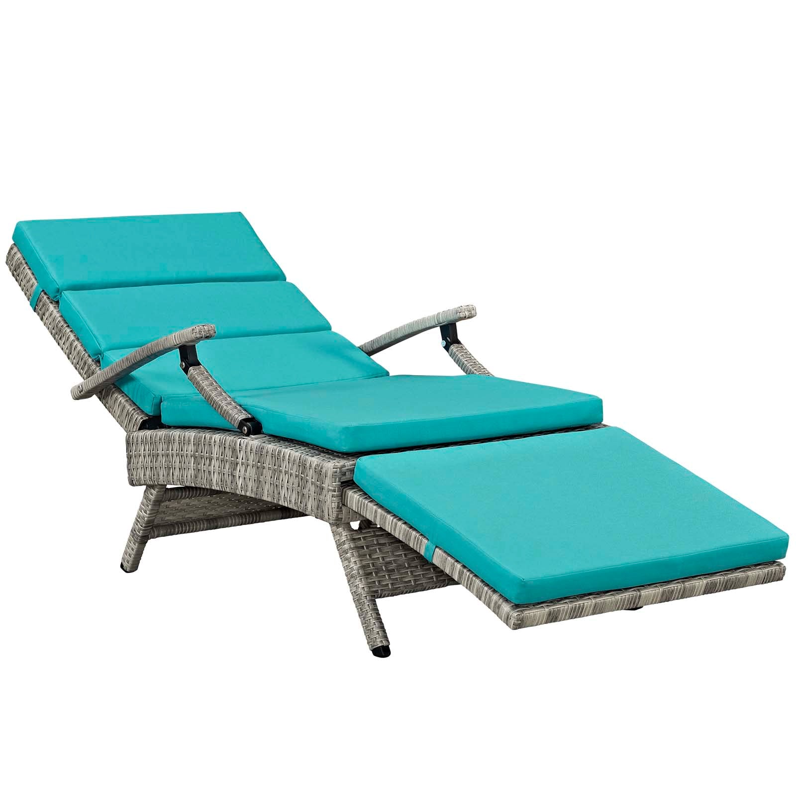 Envisage Chaise Outdoor Patio Wicker Rattan Lounge Chair by Modway
