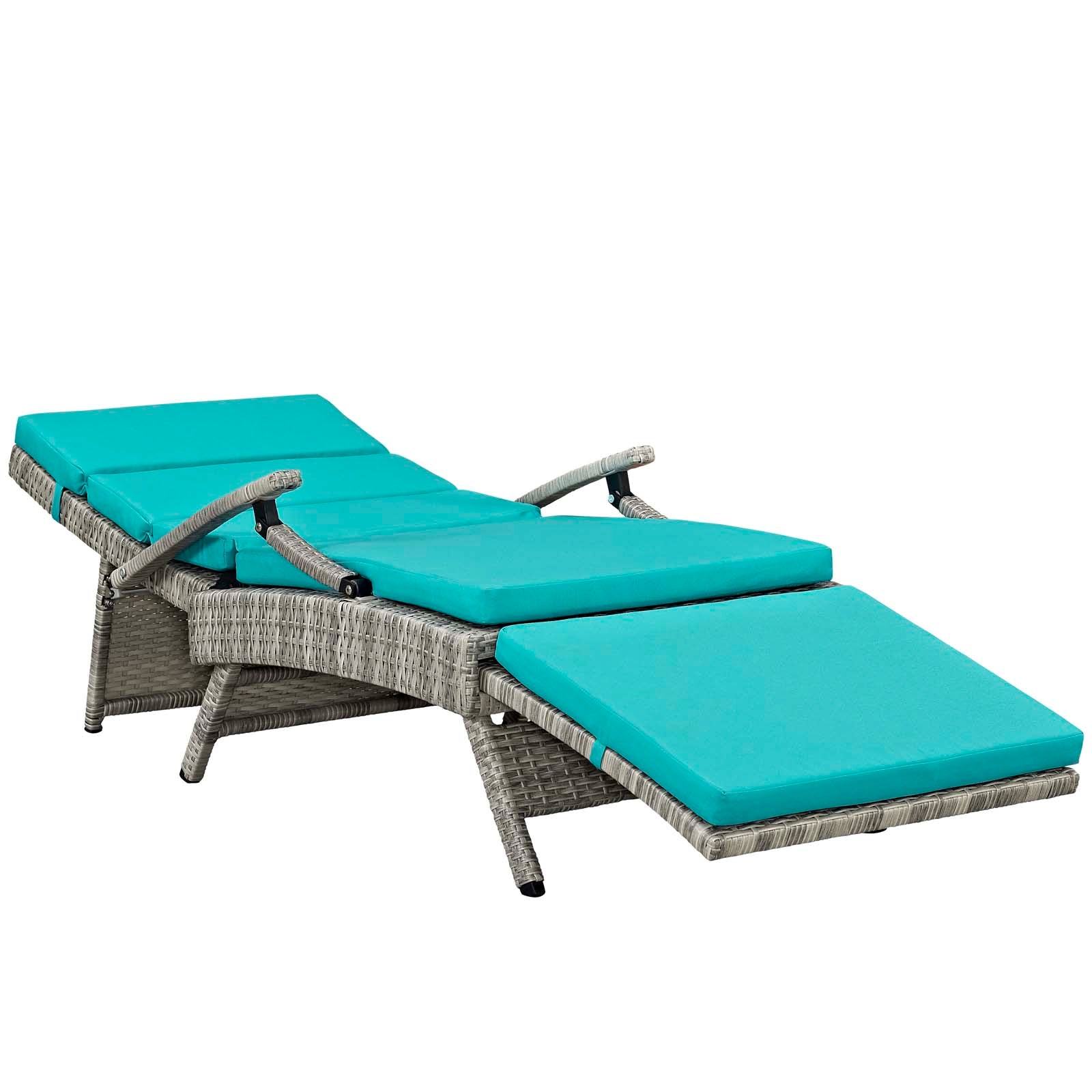 Envisage Chaise Outdoor Patio Wicker Rattan Lounge Chair by Modway
