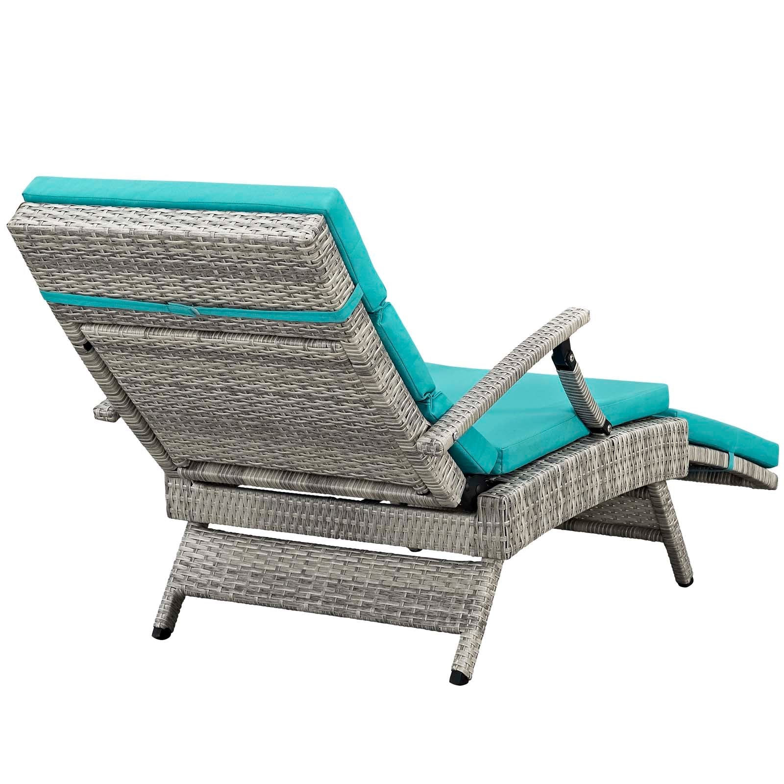 Envisage Chaise Outdoor Patio Wicker Rattan Lounge Chair by Modway