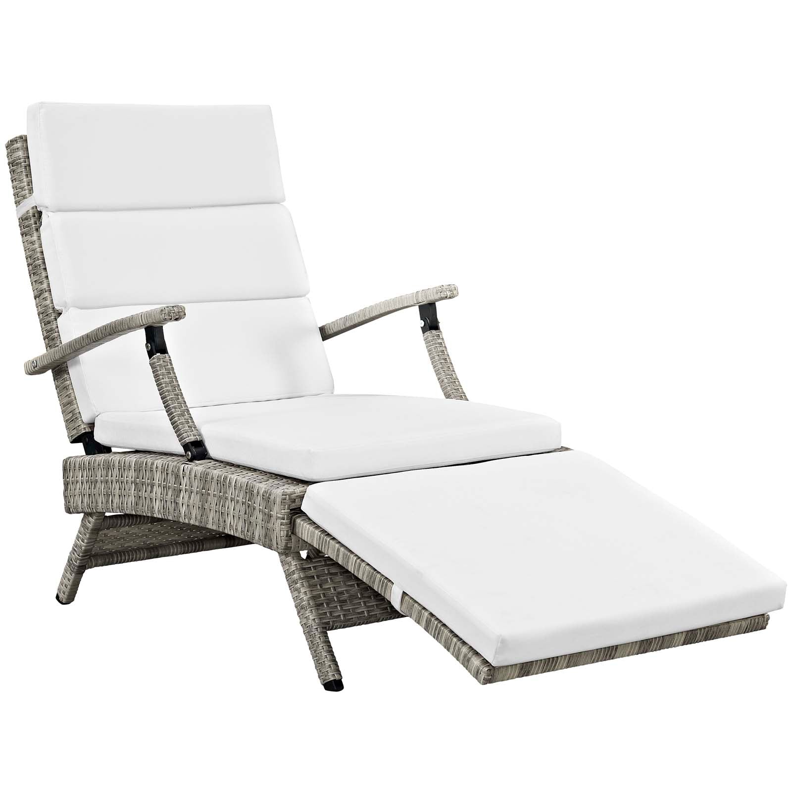 Envisage Chaise Outdoor Patio Wicker Rattan Lounge Chair by Modway