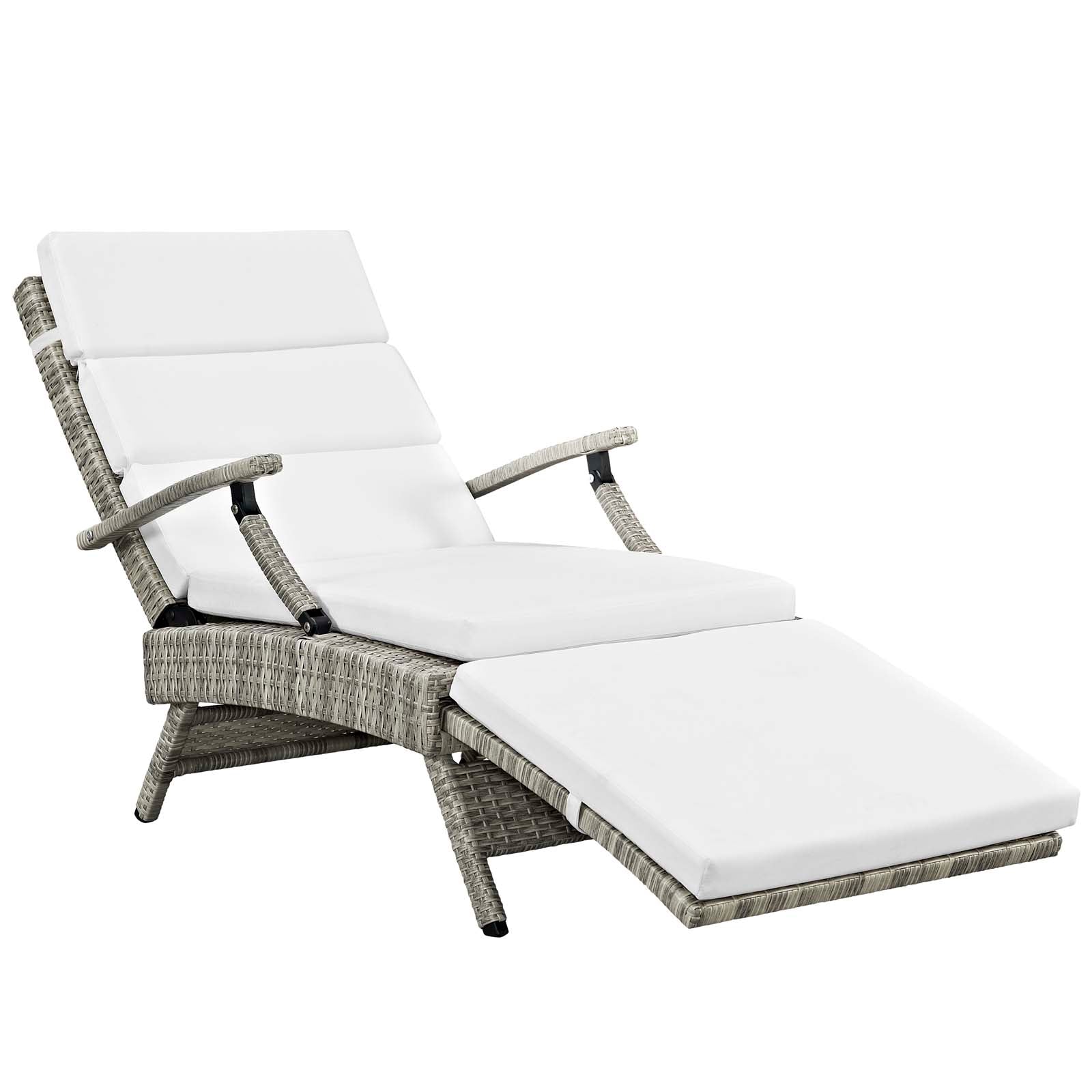 Envisage Chaise Outdoor Patio Wicker Rattan Lounge Chair by Modway