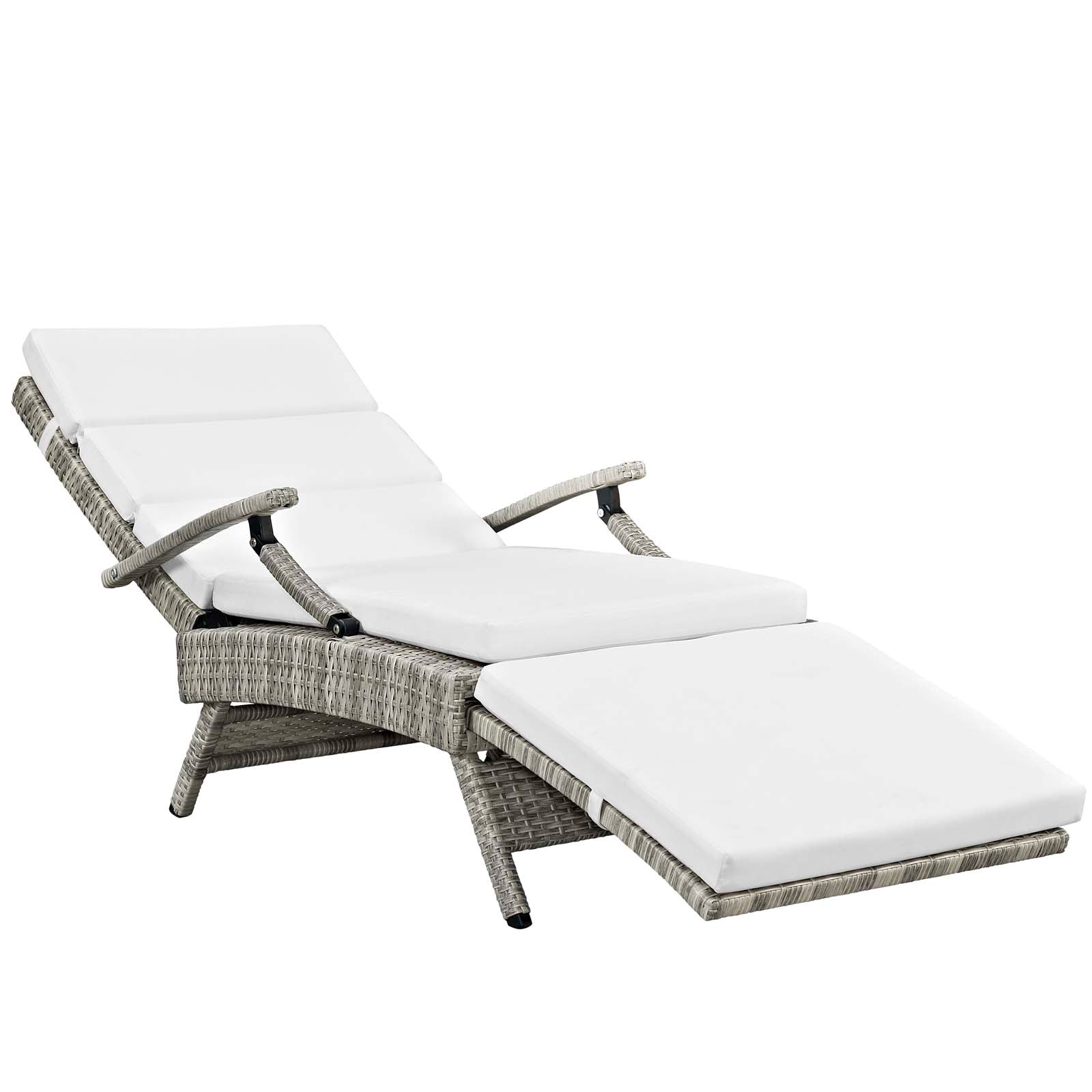 Envisage Chaise Outdoor Patio Wicker Rattan Lounge Chair by Modway