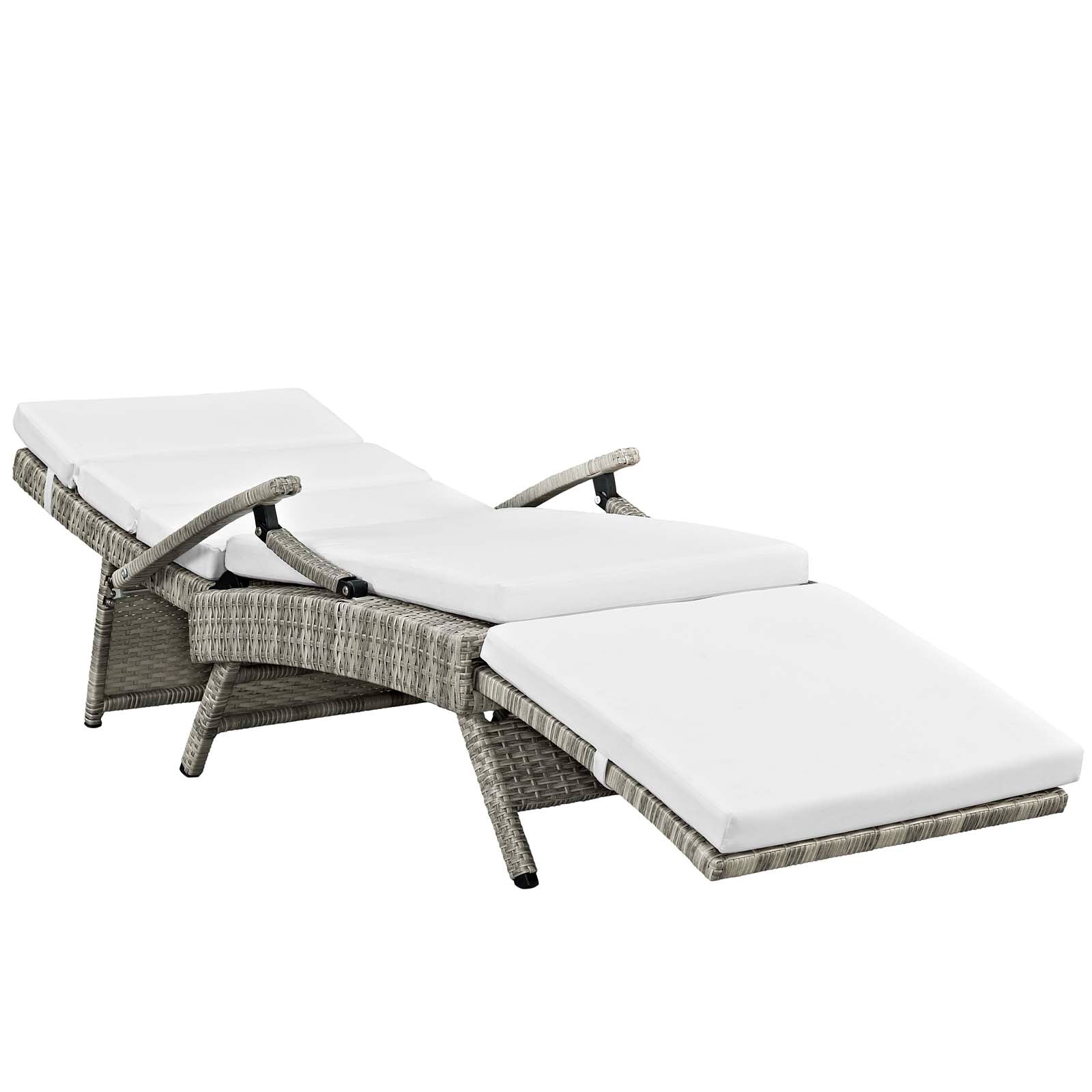 Envisage Chaise Outdoor Patio Wicker Rattan Lounge Chair by Modway
