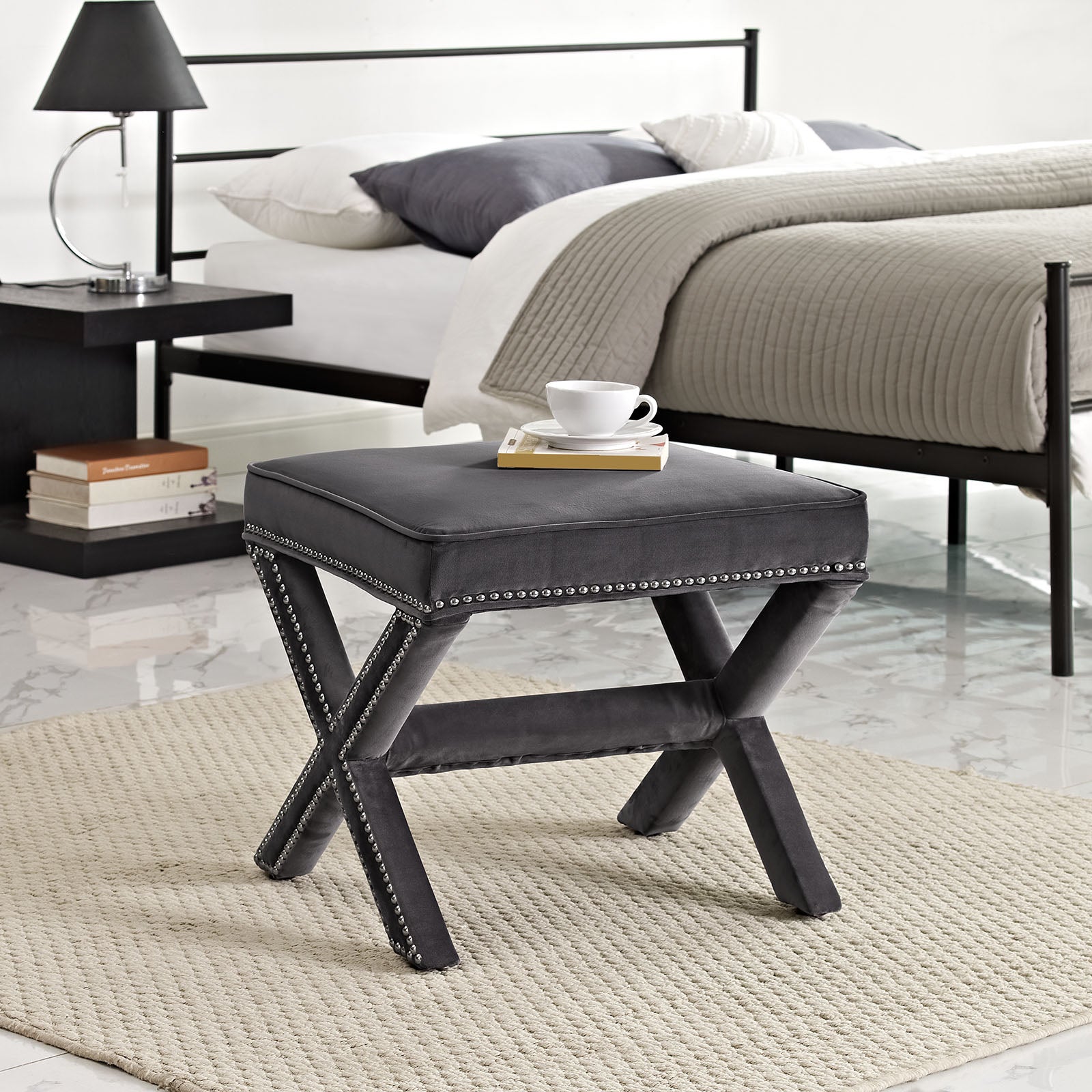 Rivet Bench by Modway