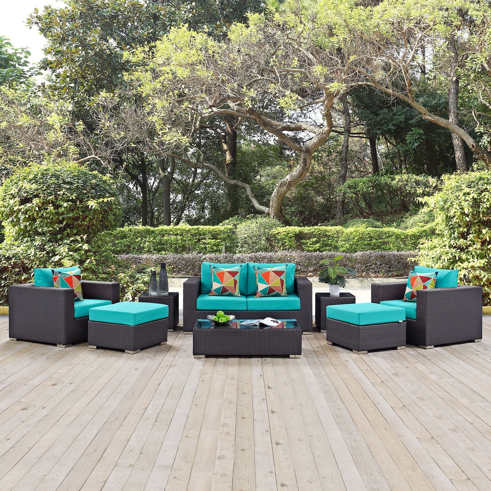 Convene 8 Piece Outdoor Patio Sofa Set by Modway