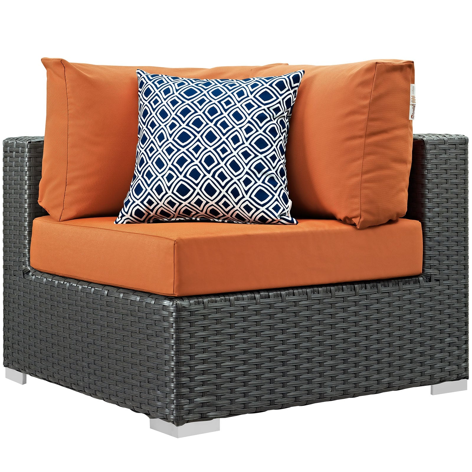Sojourn 10 Piece Outdoor Patio Sunbrella® Sectional Set by Modway
