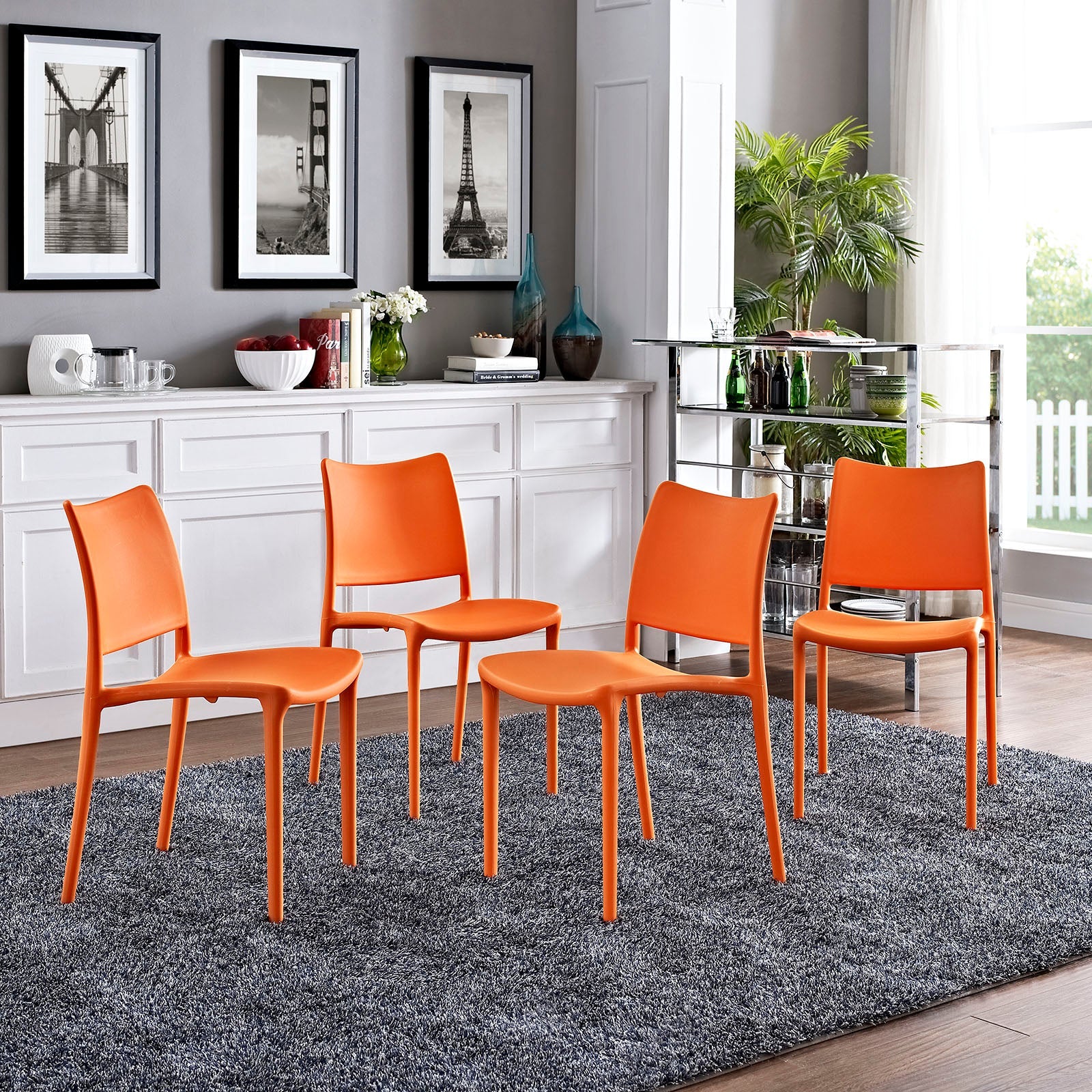 Hipster Dining Side Chair Set of 4 by Modway