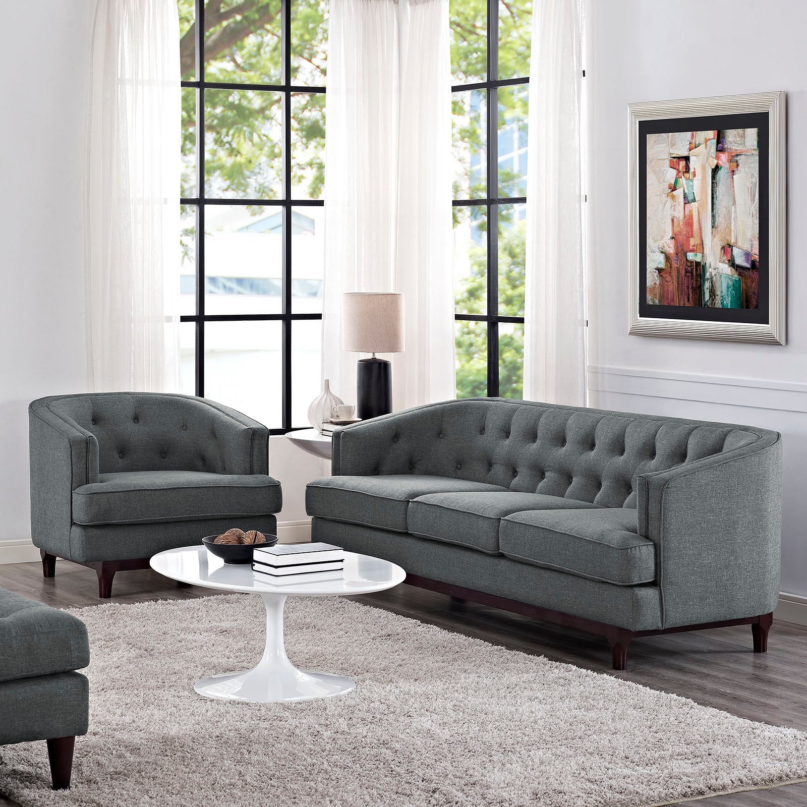Coast Living Room Set Set of 2 by Modway