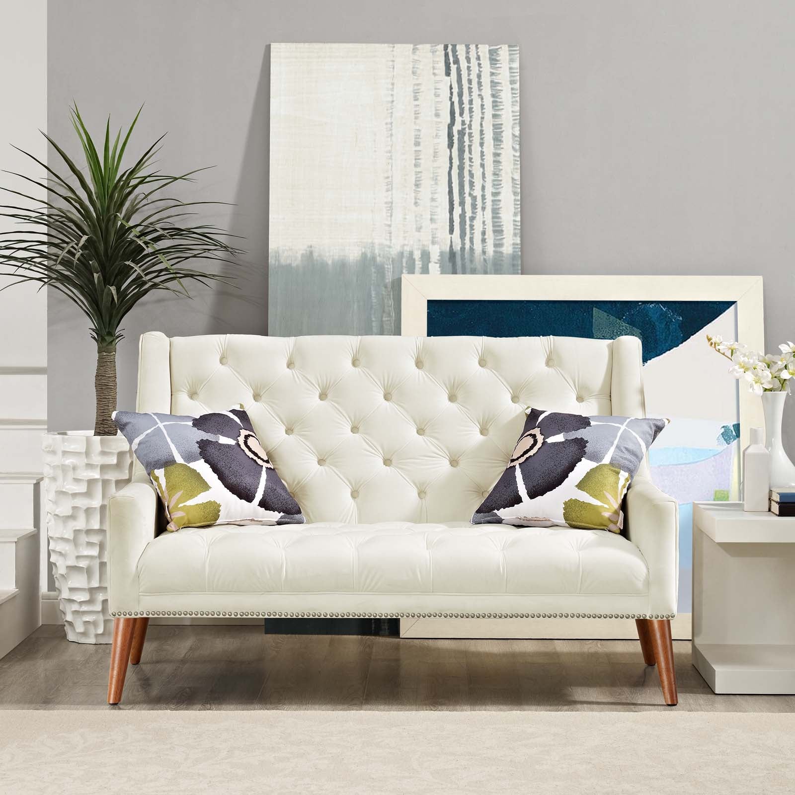 Peruse Performance Velvet Loveseat by Modway