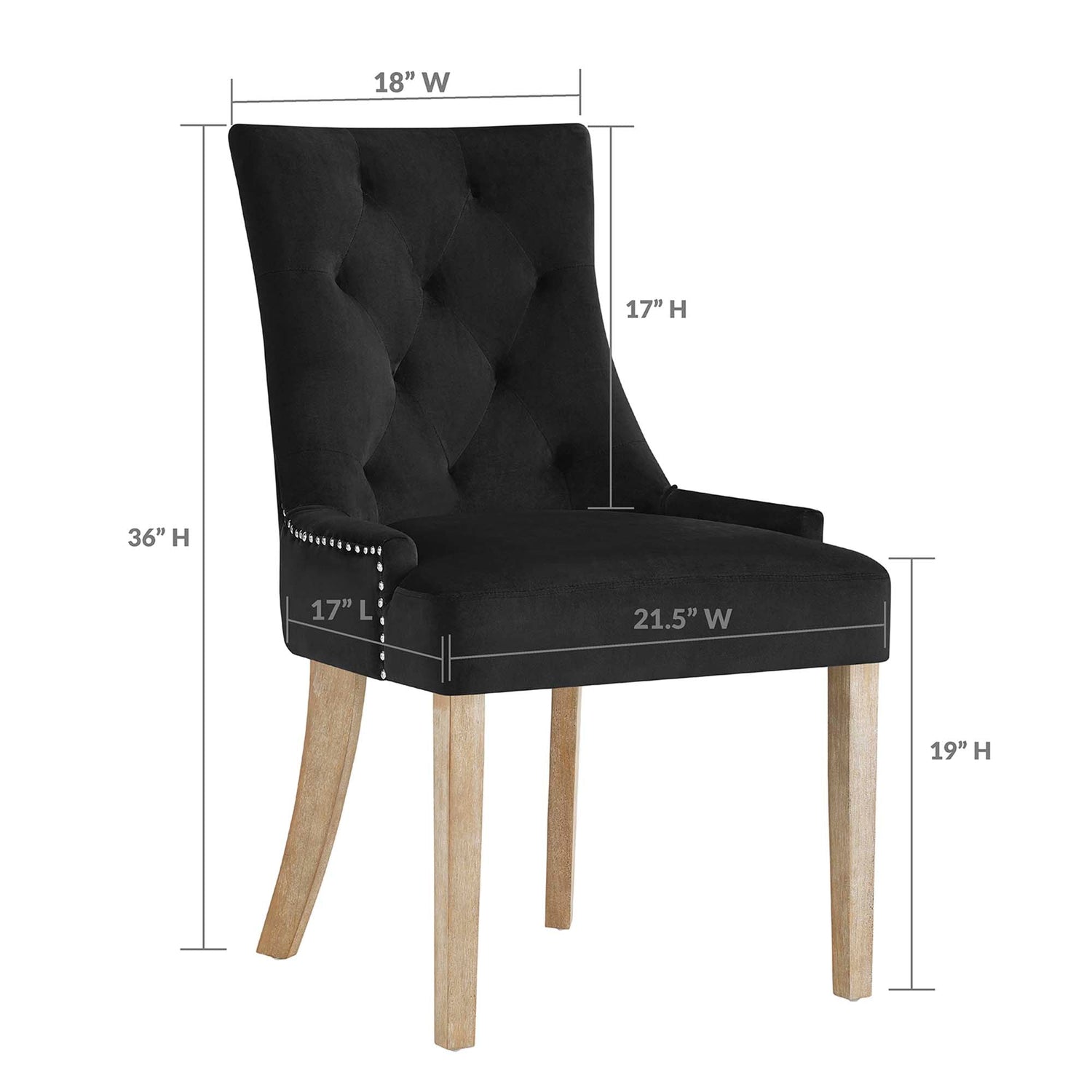 Pose Performance Velvet Dining Chair by Modway